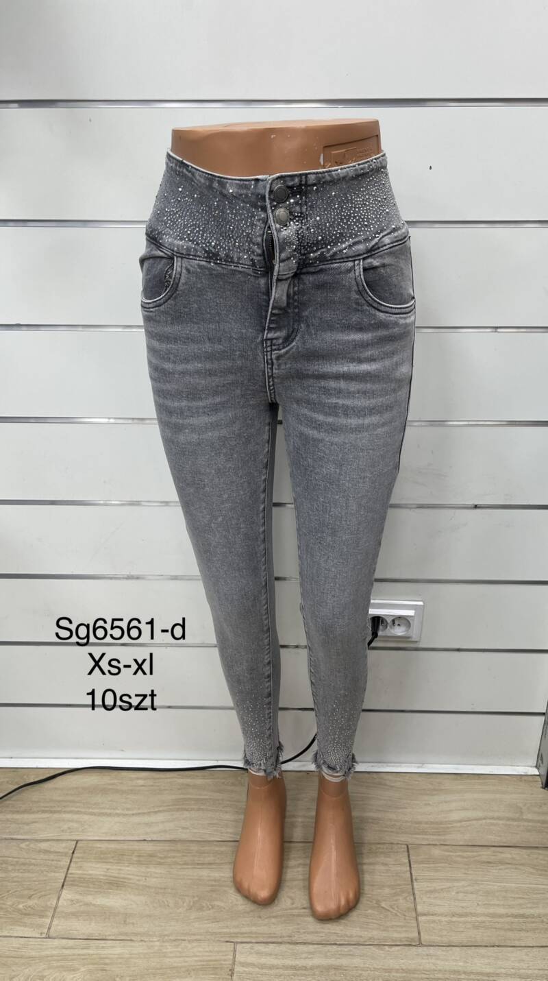 Spodnie  damska Jeans.Roz XS-XL. 1Kolor. Paszka 10szt.