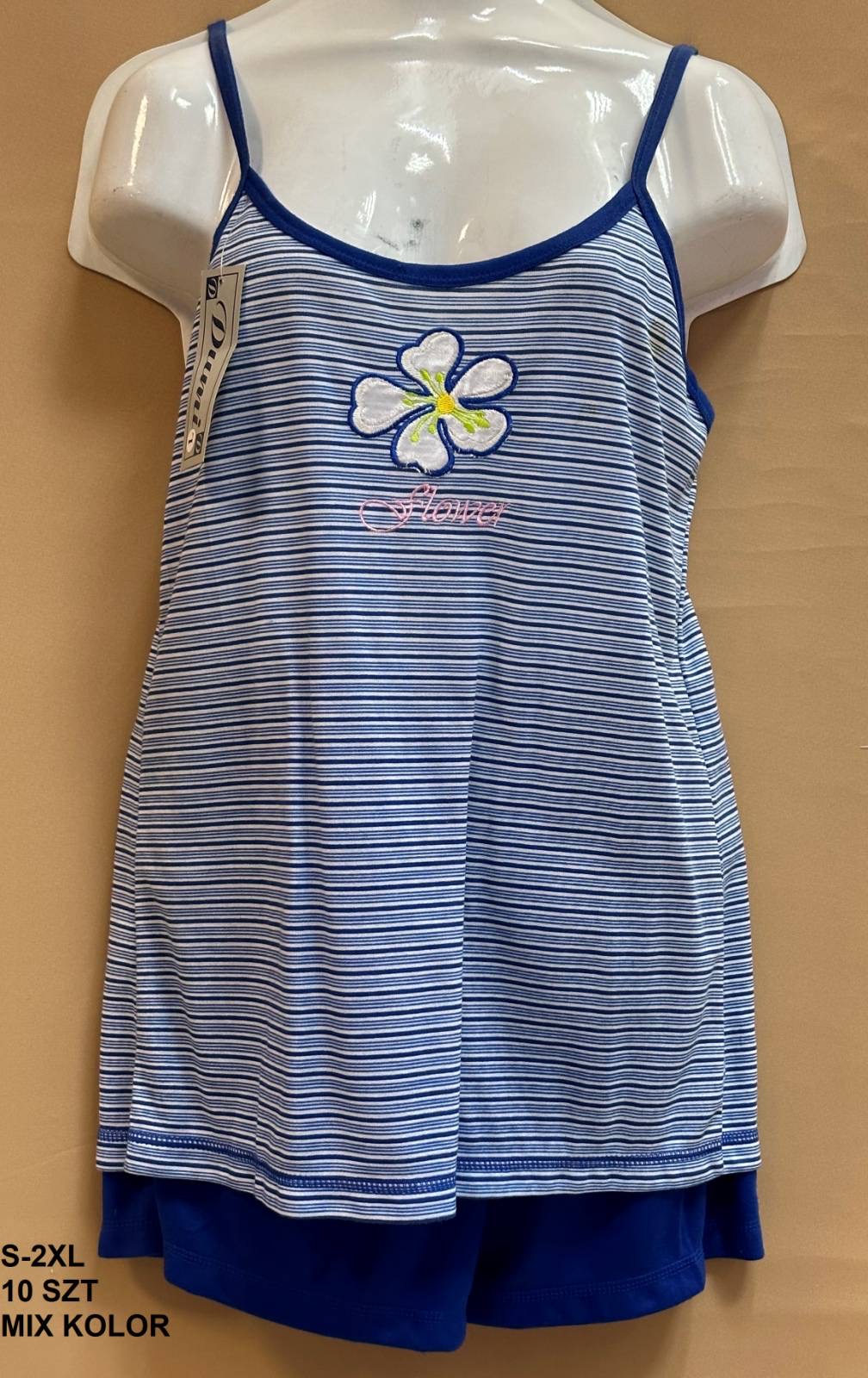Piżama damska ( VietNam product ) Roz S-2XL, Mix kolor Paczka 10 szt