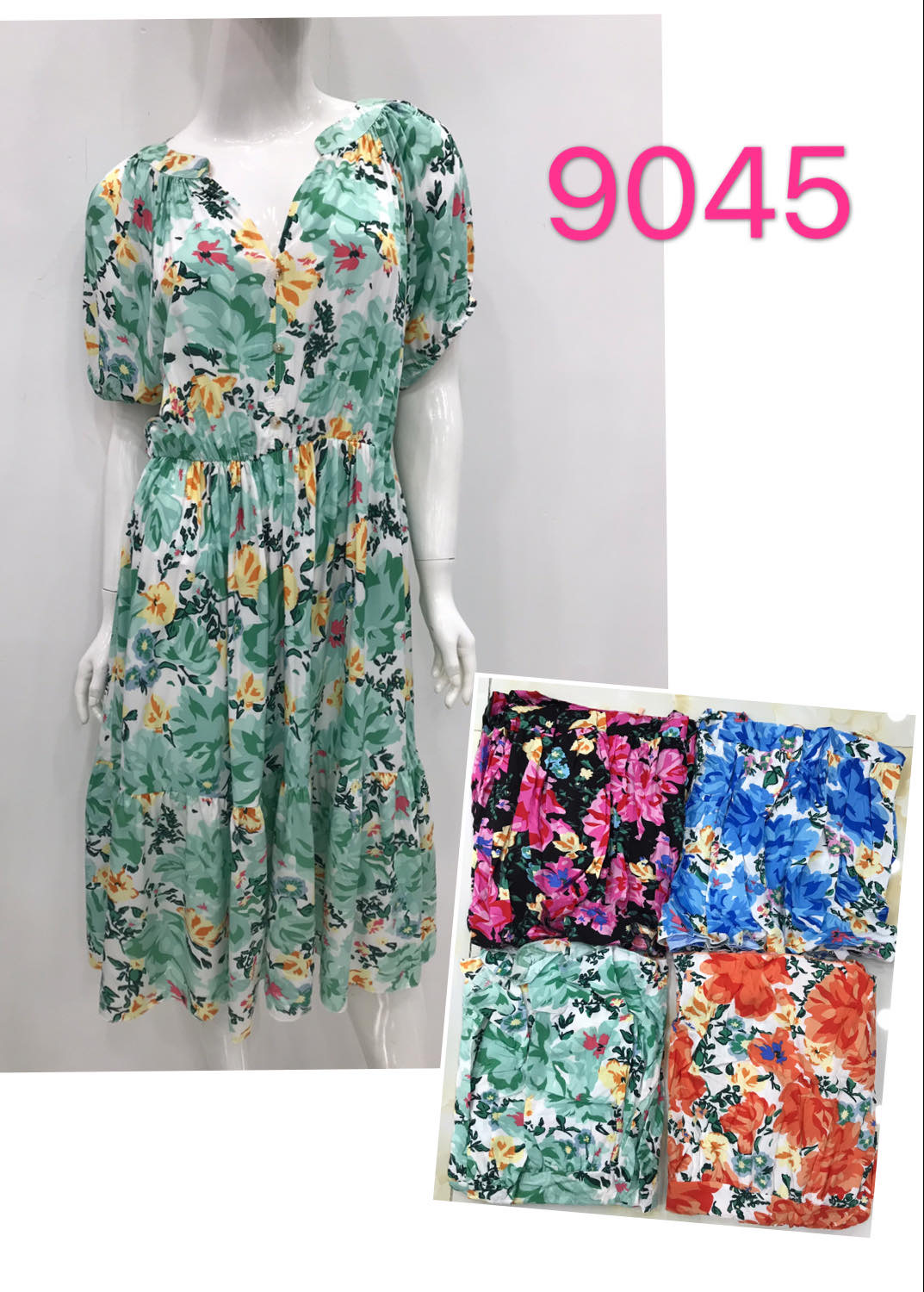 Sukienka damska Roz L-2XL, Mix Kolor Paczka 12 szt