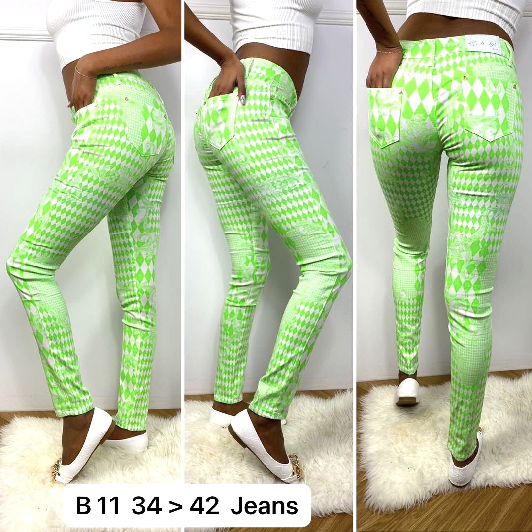 Spodnie damskie jeans Roz  34-42 .  1 kolor . Paczka 12szt