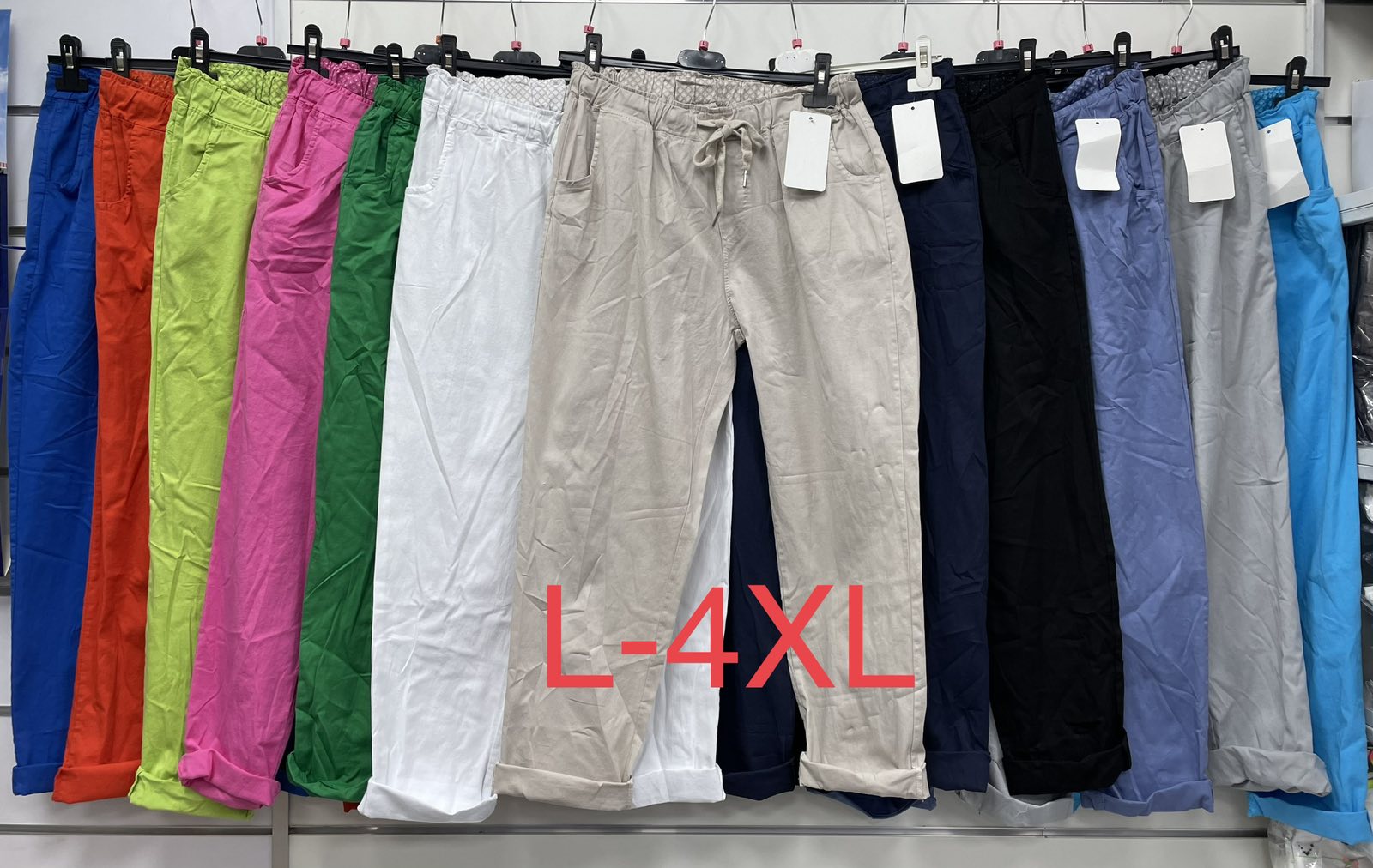 Spodnie  damska (Włoskie produkt) Roz L-4XL. 1   kolor Paczka 5szt
