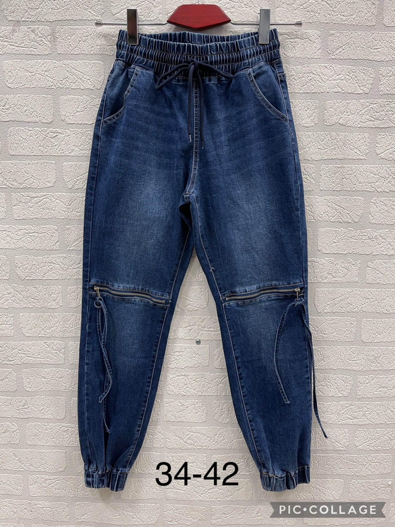 Spodnie damskie jeans Roz 34-42. 1 kolor.  Paczka 10szt