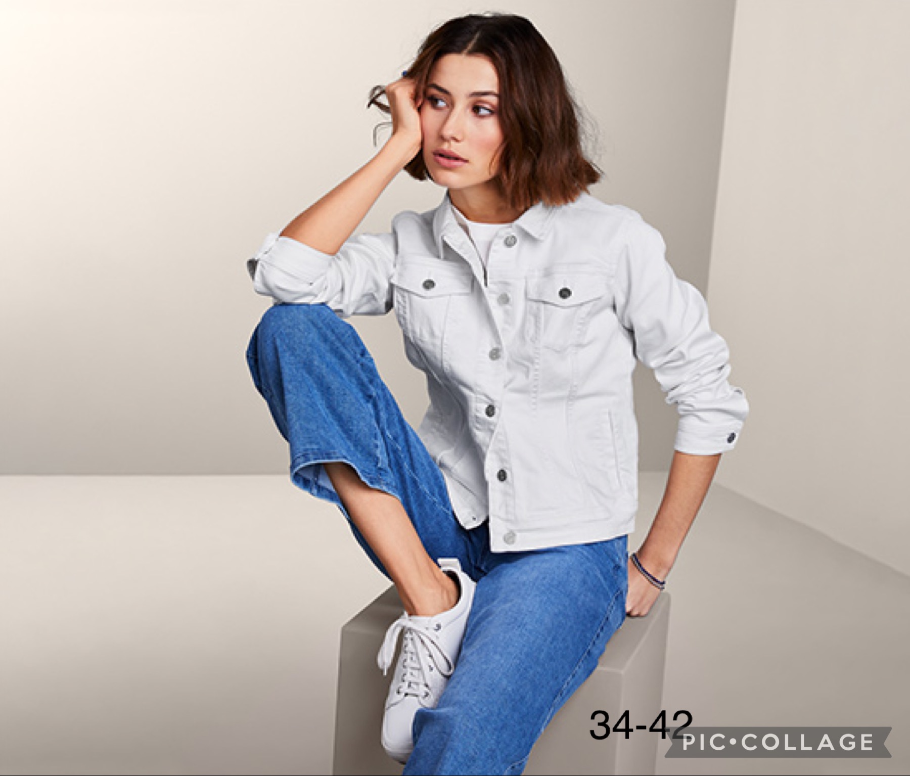 Spodnie damskie jeans Roz 34-42. 1 kolor.  Paczka 10szt
