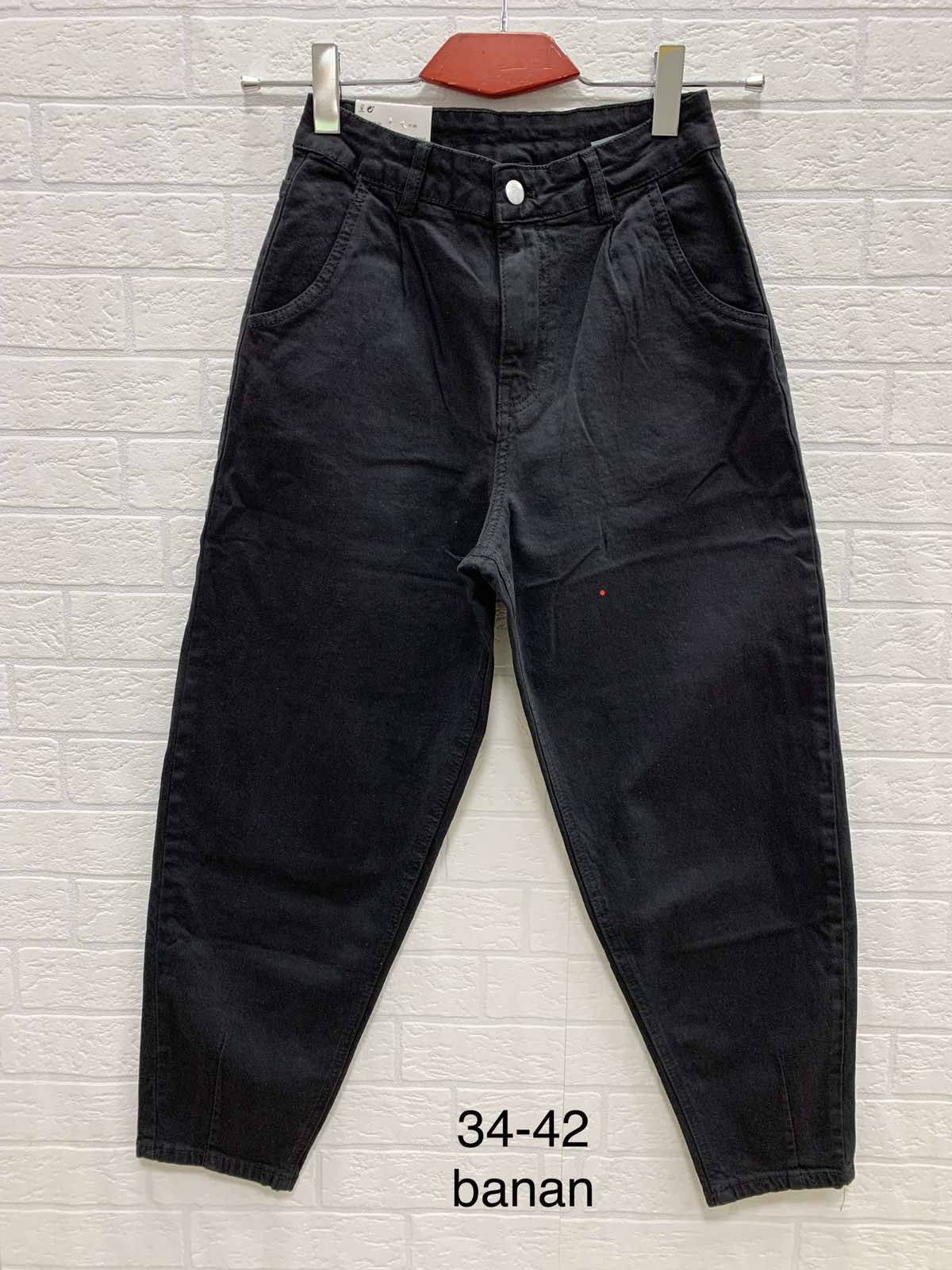 Spodnie damskie jeansy Roz 34-42 ,  1 kolor . Paczka 12 szt