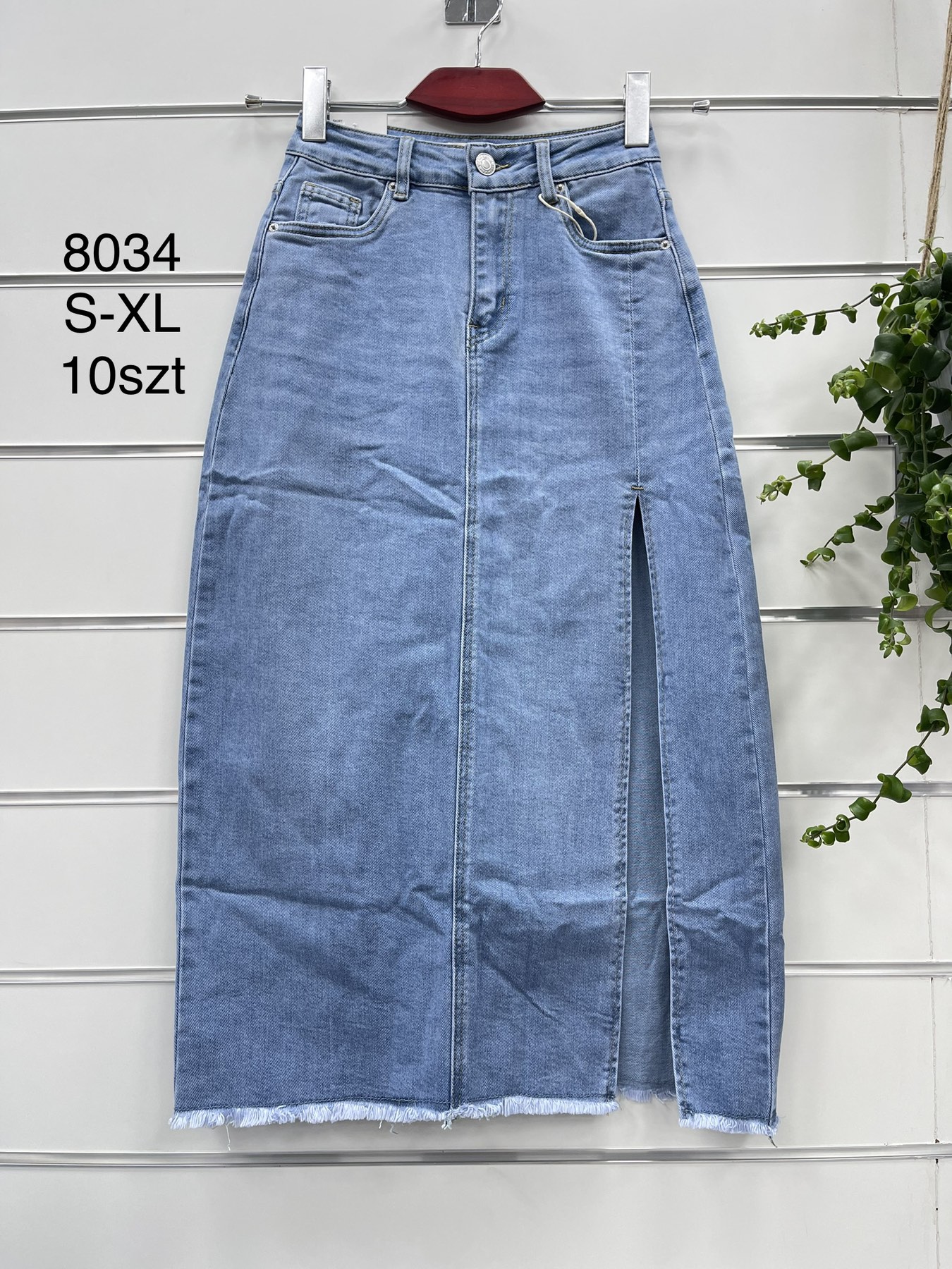 Spódnica   damskie jeans Roz S-XL.  1 kolor . Paczka 12szt