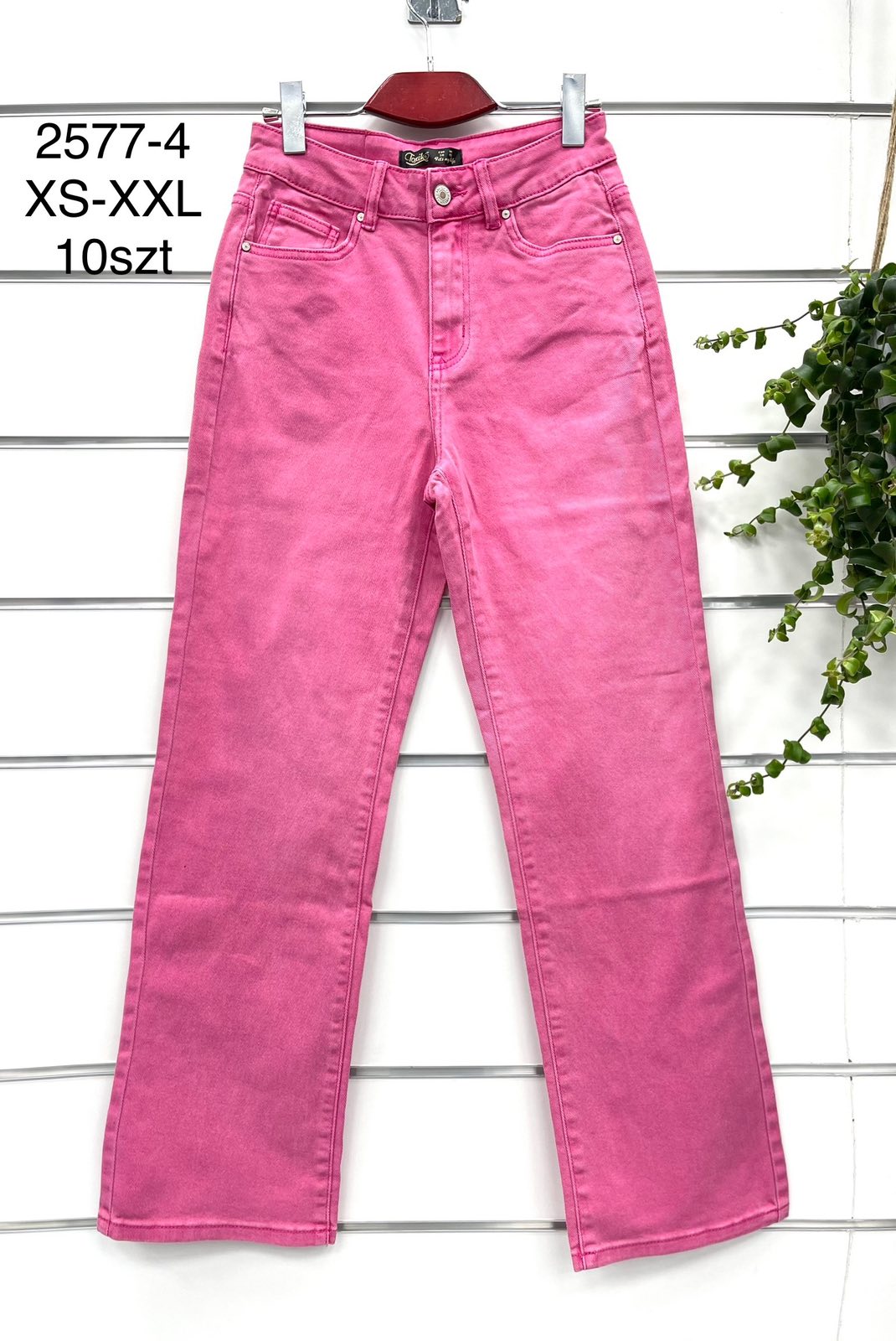 Spodnie damskie jeans Roz  XS-XL .  1 kolor . Paczka 10szt