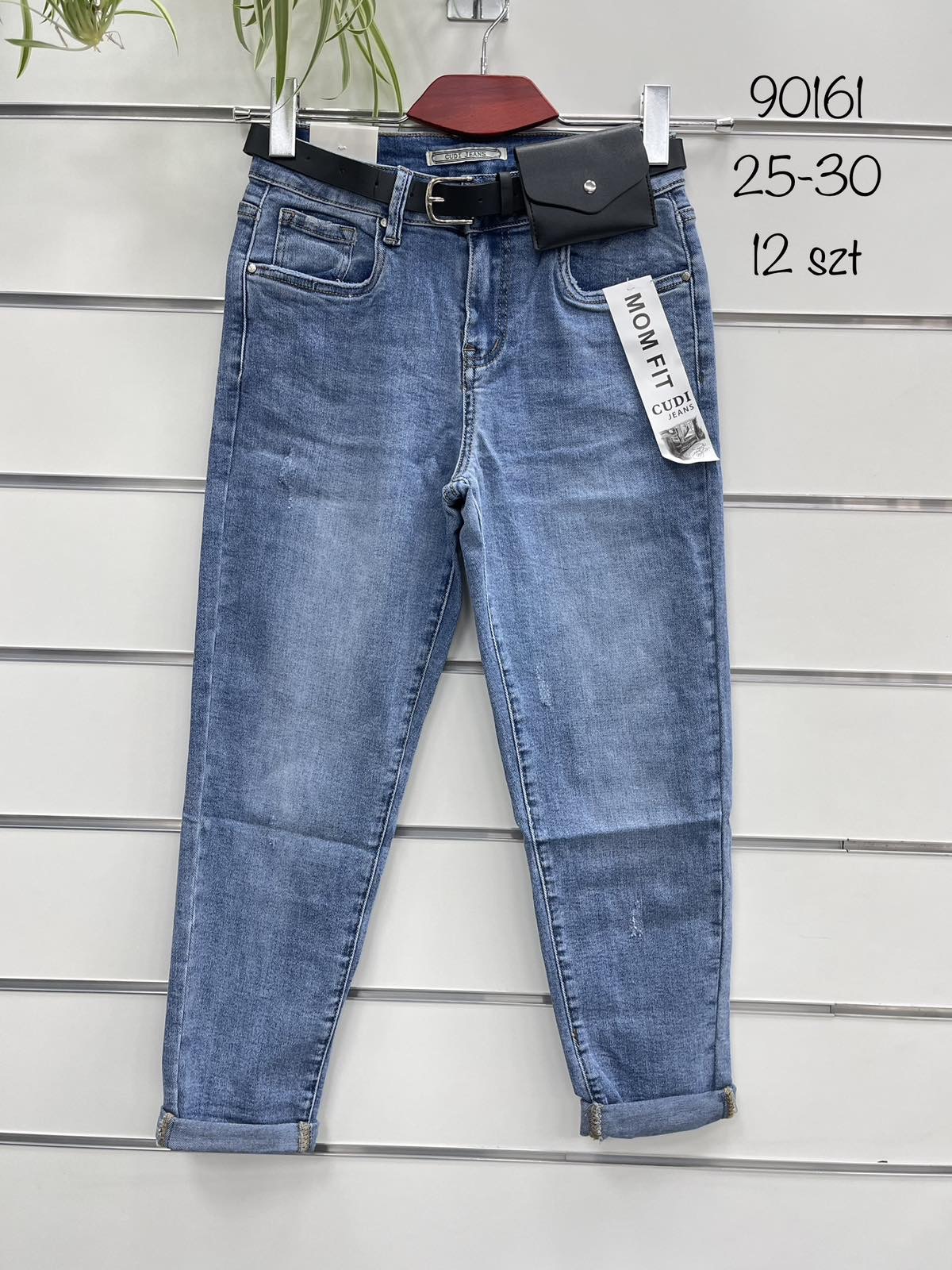 Spodnie  damskie jeans roz 25-30. Paczka 12 szt