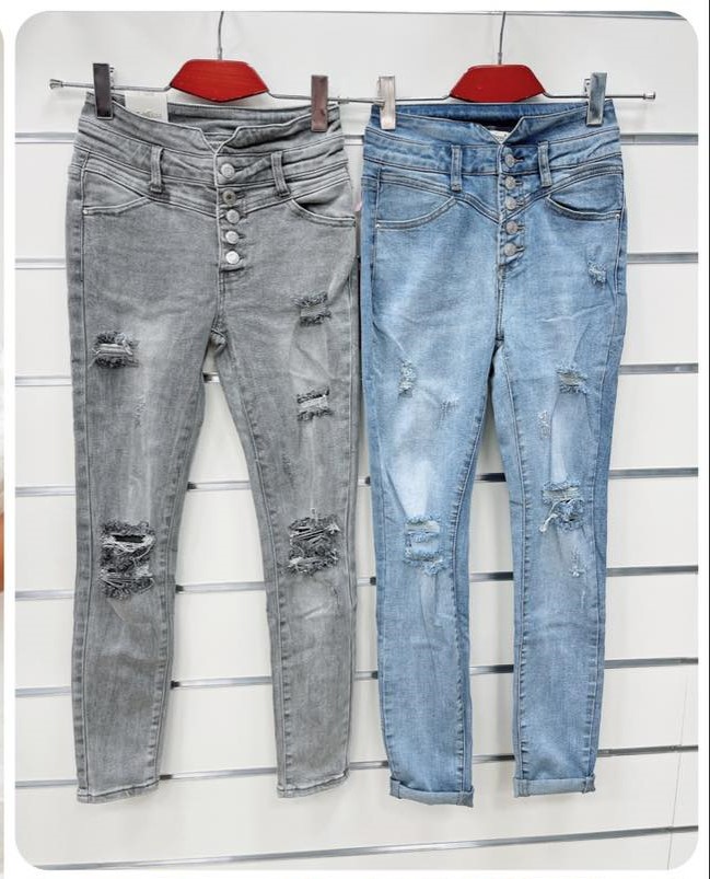 Spodnie damskie jeans Roz 34-42.  1 kolor . Paczka 12szt