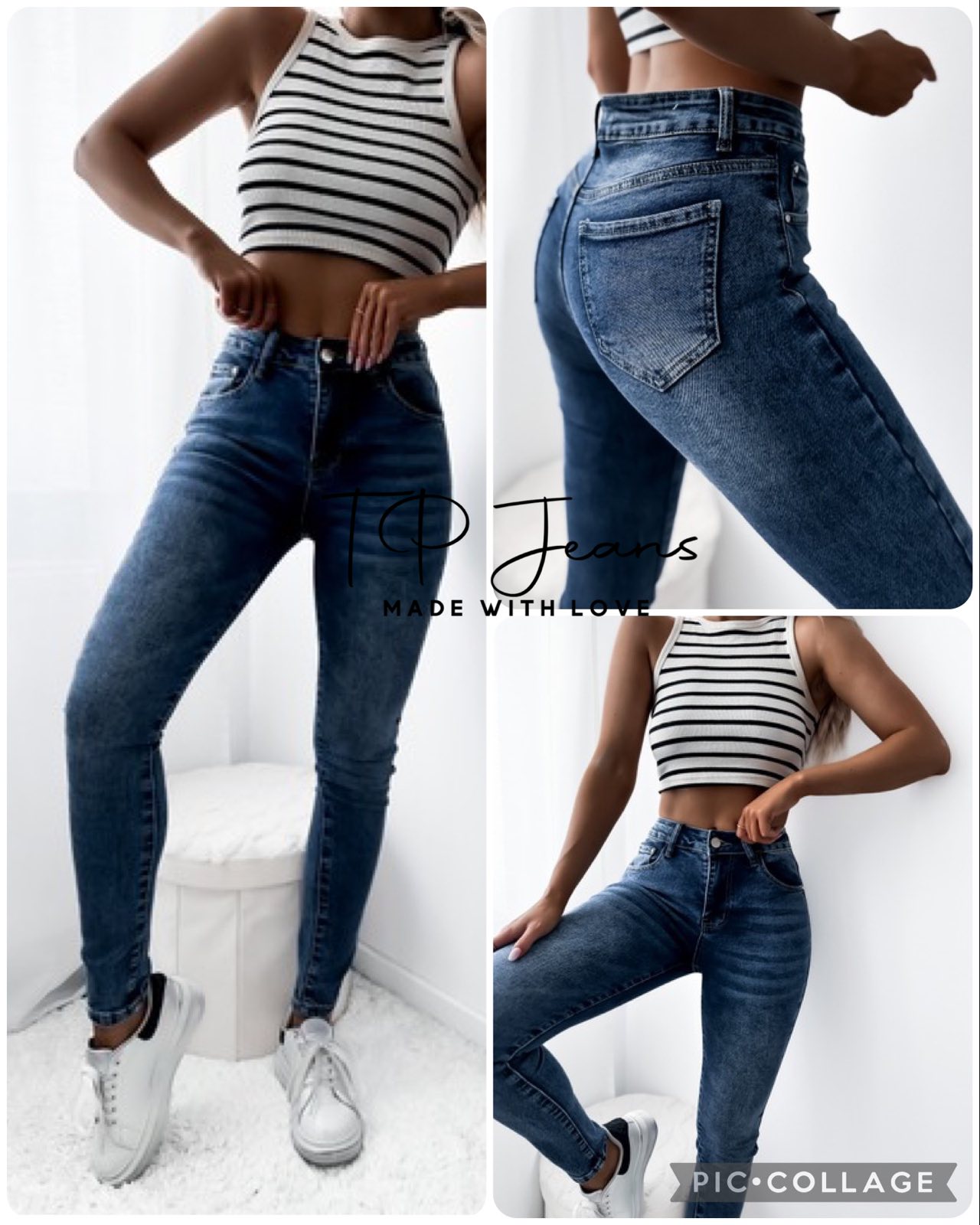 Spodnie damskie jeans Roz  34-42.  1 kolor . Paczka 10szt