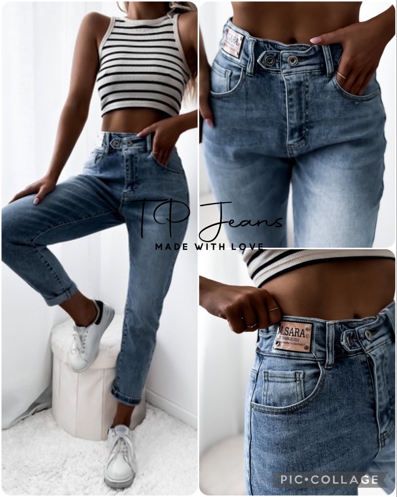 Spodnie damskie jeans Roz  XS-XL.  1 kolor . Paczka 12szt