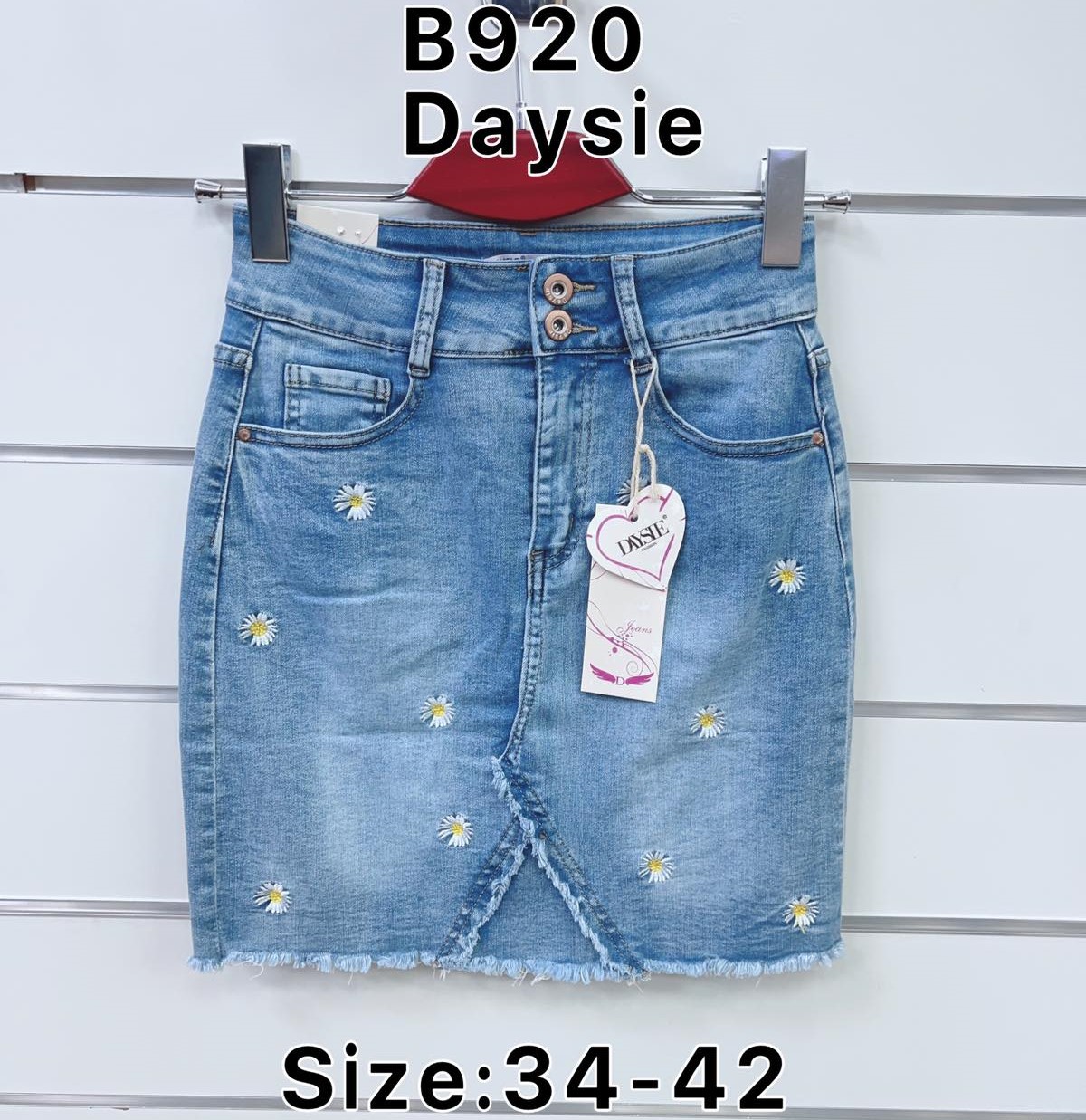Spódnica  damskie jeans Roz  34-42   1 kolor . Paczka 10sz.t