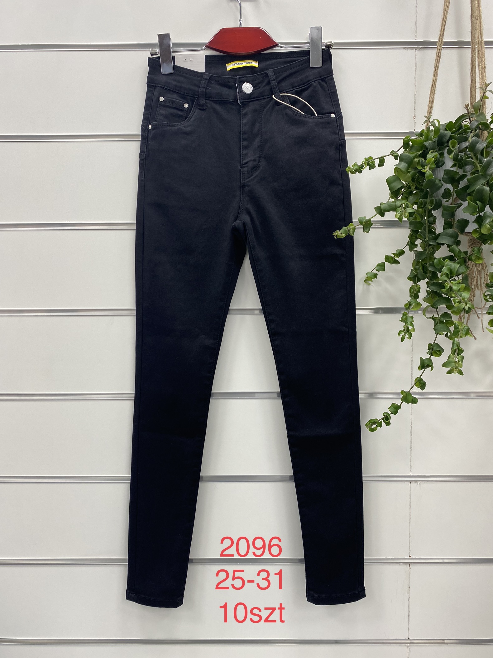 Spodnie  damskie jeansy Roz 25-31,  Paczka 10 szt