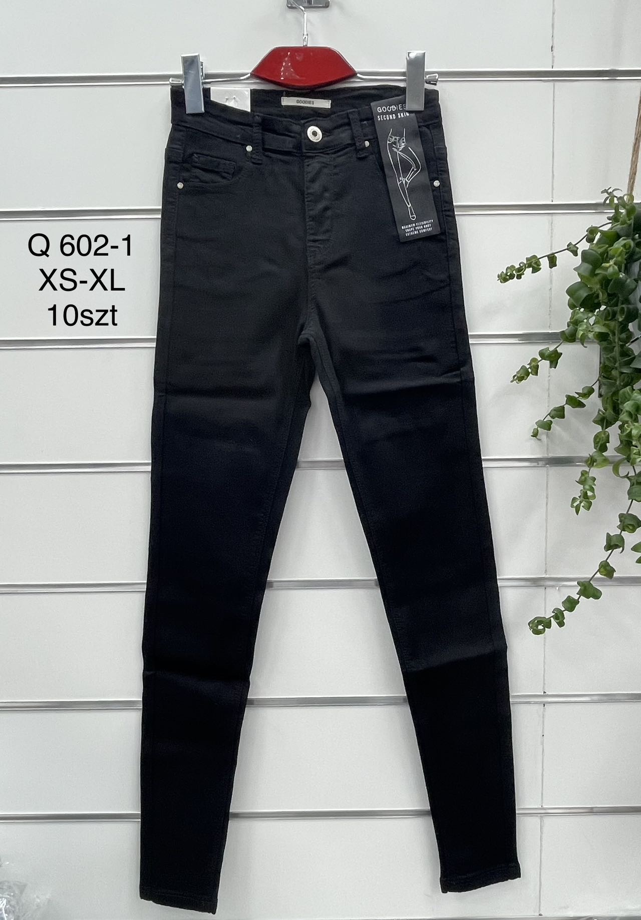 Spodnie damskie jeans Roz  XS-XL .  1 kolor . Paczka 10szt