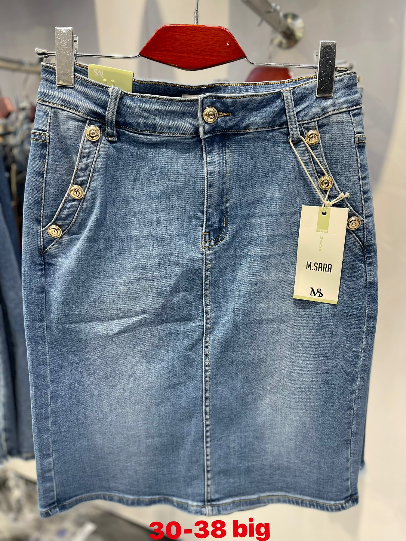 Spódnica damskie jeans Roz  30-38.  1 kolor . Paczka 10szt