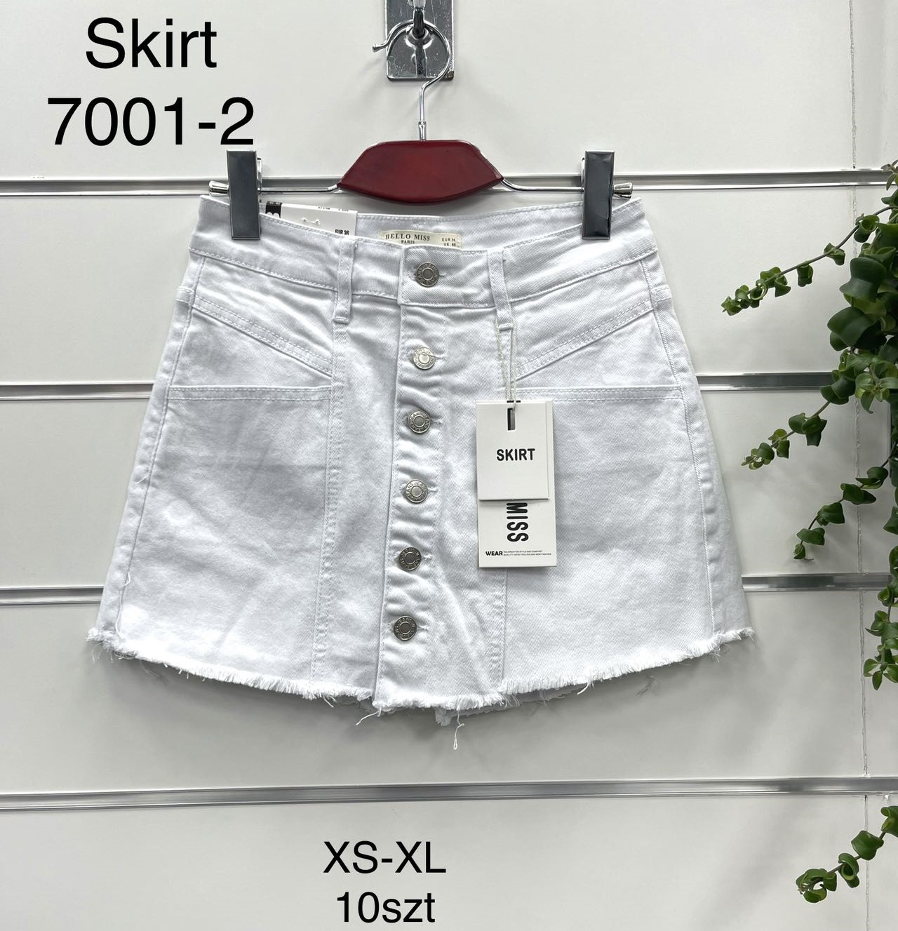Spódnica  damskie jeans   Roz  XS-XL .  1 kolor . Paczka 10szt