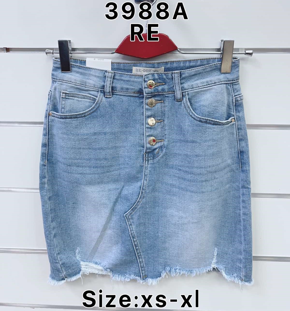 Spódnica  damskie jeans Roz  XS-XL   1 kolor . Paczka 10sz.t