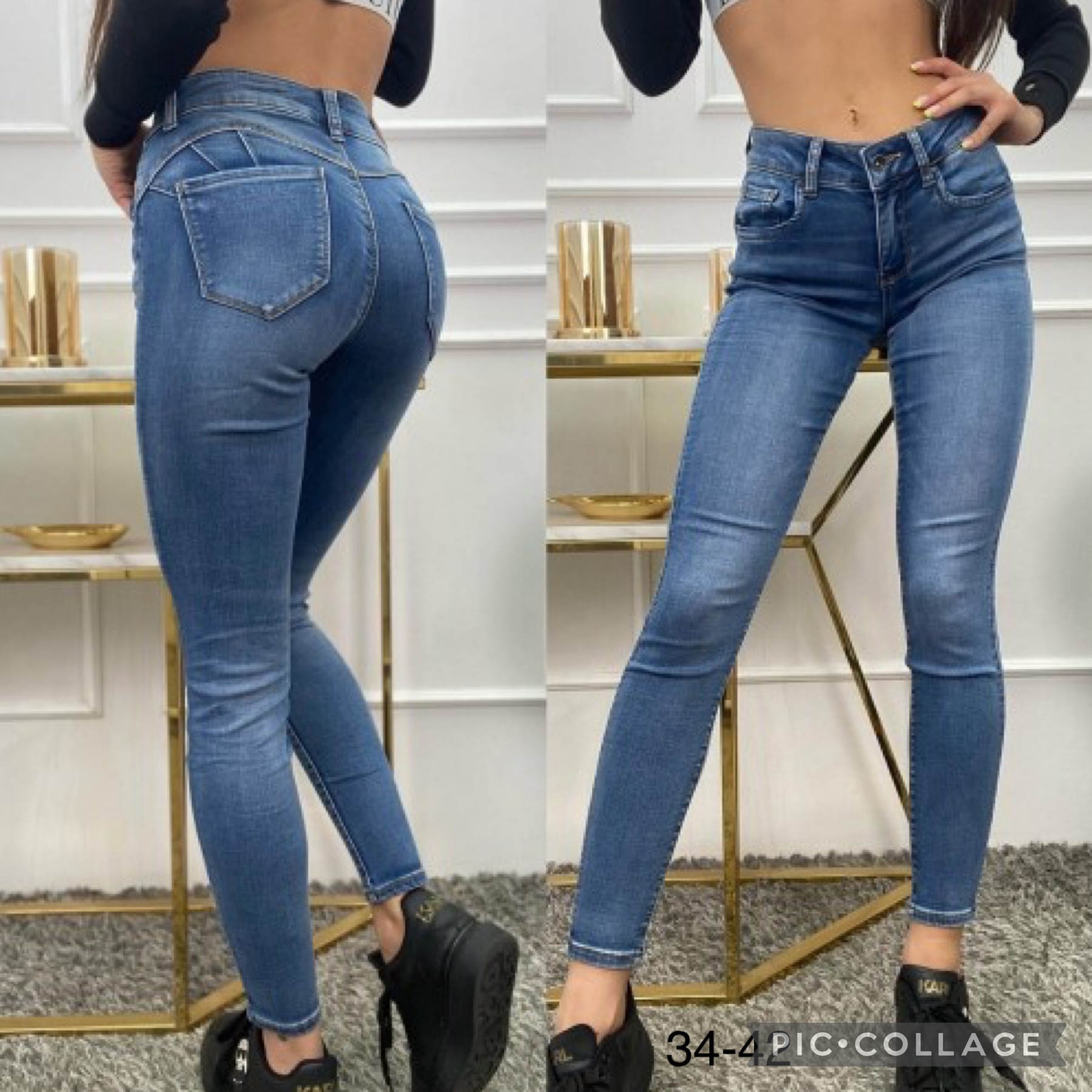 Spodnie damskie jeans Roz 34-42.  Paczka 10szt