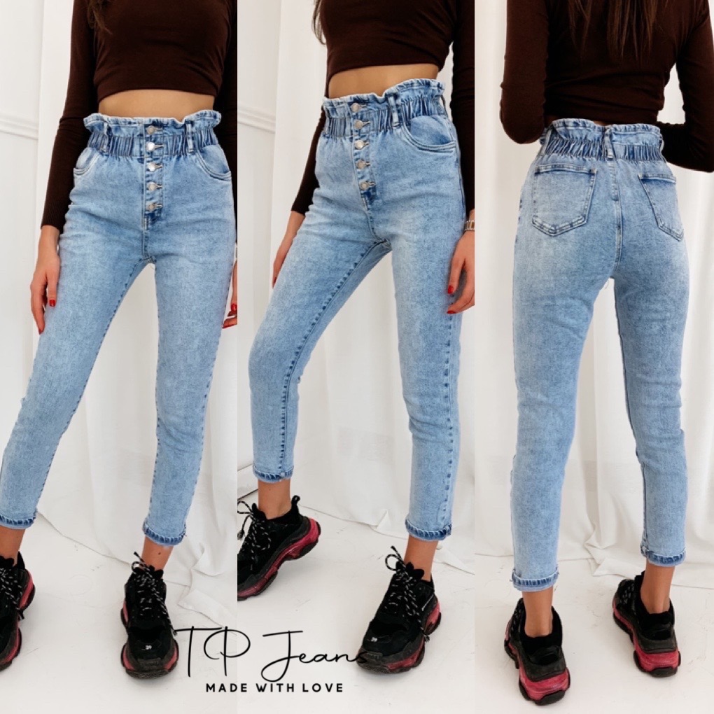 Spodnie damskie jeans Roz 34-42.  1 kolor . Paczka 10szt