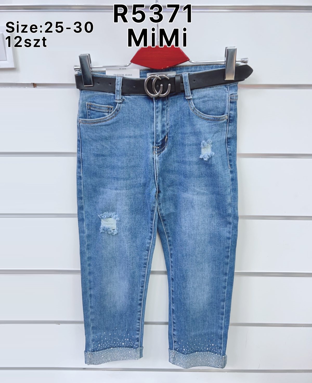 Spodnie  damskie jeans Roz  25-30   1 kolor . Paczka 12sz.t