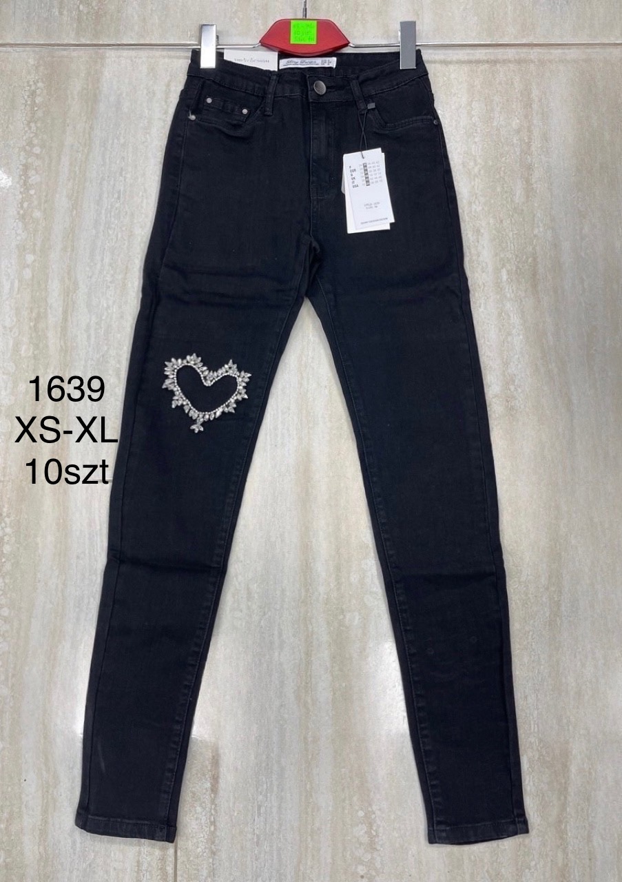 Spodnie damskie jeans Roz XS-XL.  1 kolor . Paczka 10szt