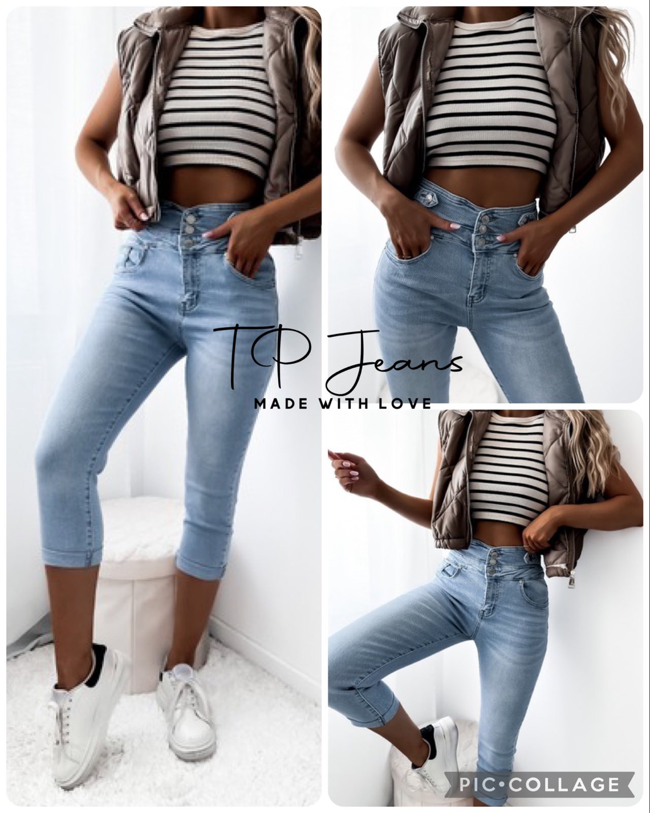 Spodnie damskie jeans Roz  34-42.  1 kolor . Paczka 10szt