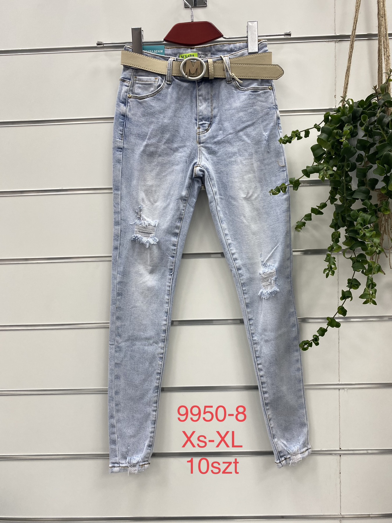 Spodnie  damskie jeansy Roz XS-XL,  Paczka 10 szt