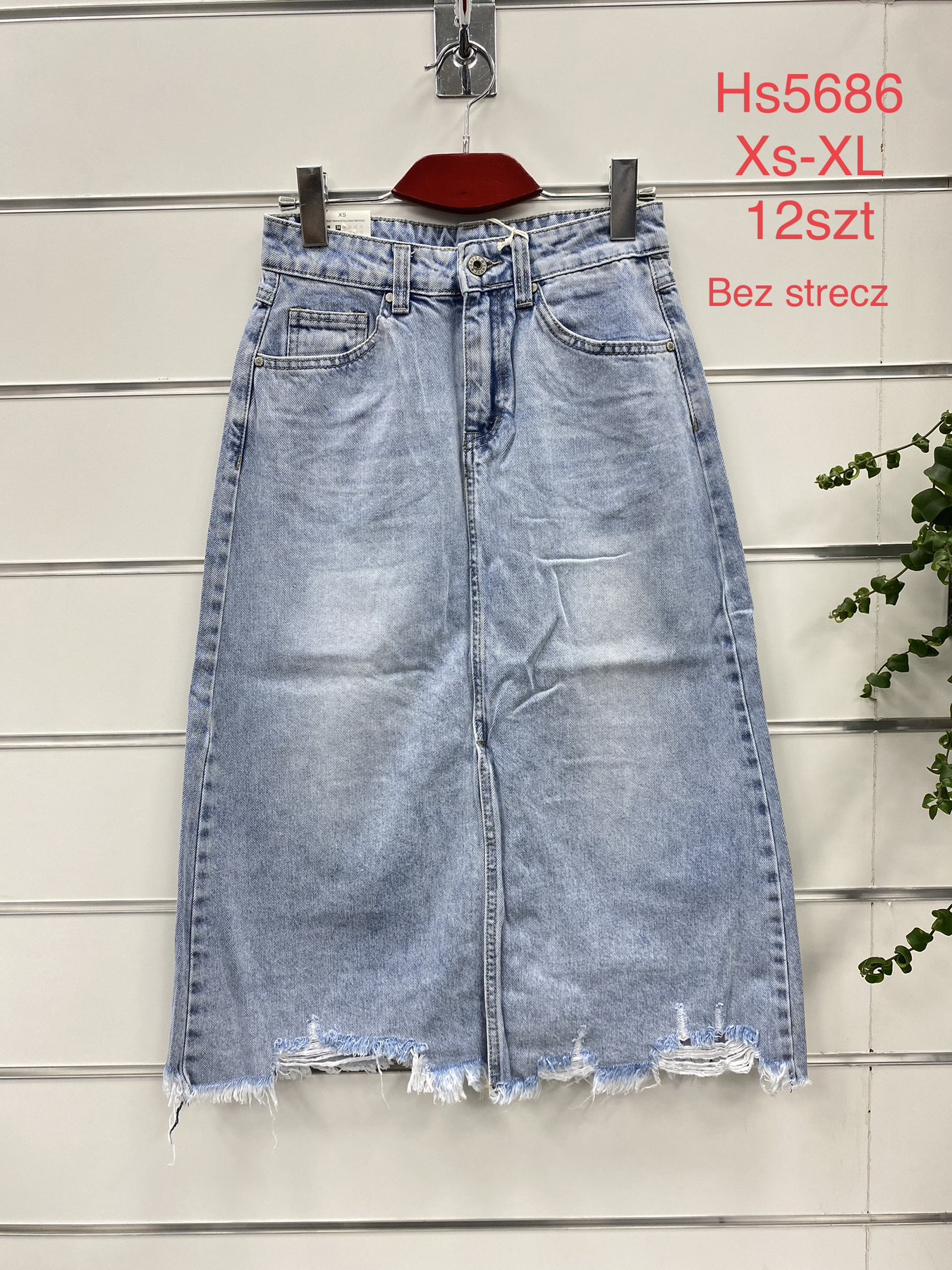 Spódnica  damskie jeans   Roz  XS-XL  1 kolor . Paczka 12szt