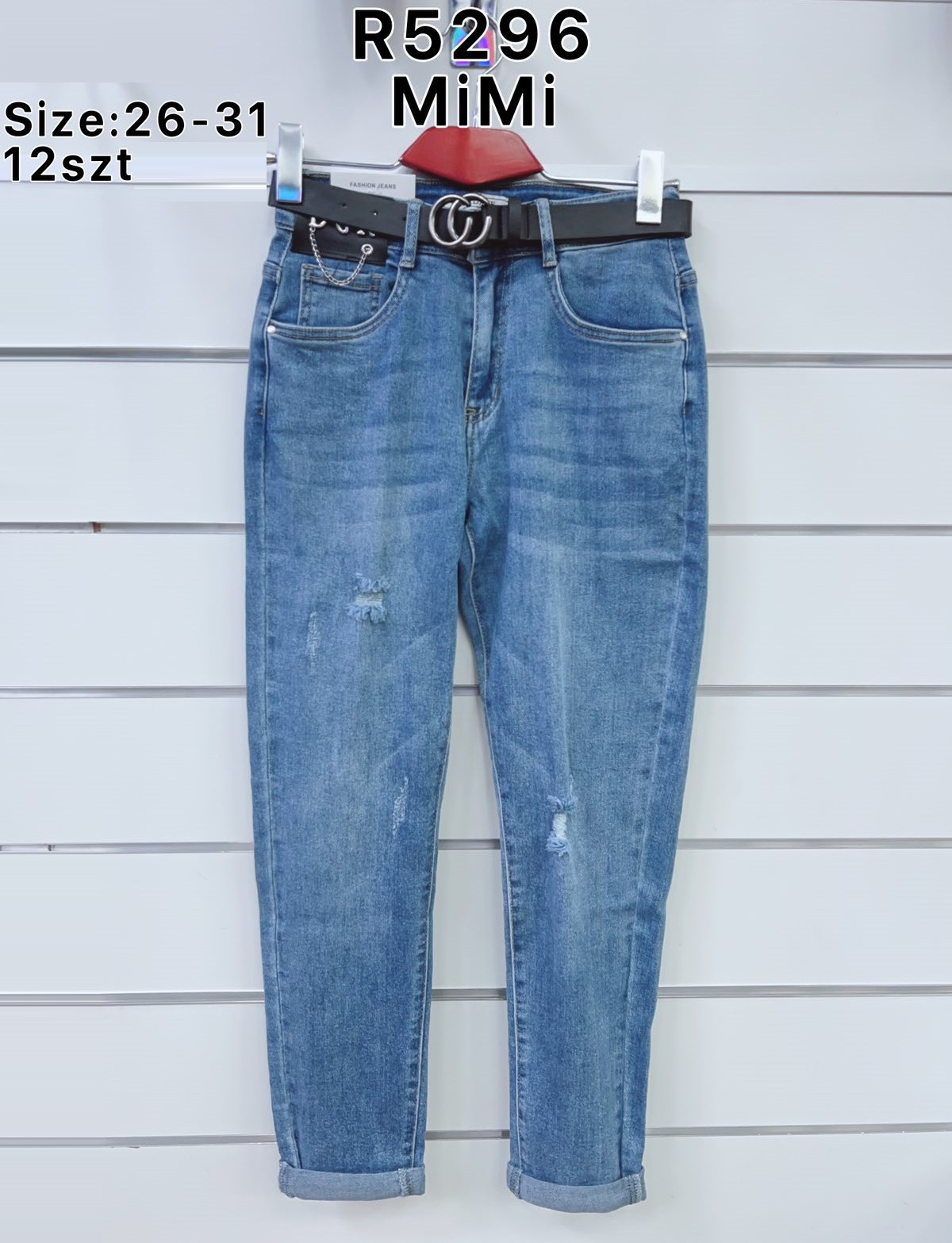 Spodnie  damskie jeans Roz  26-31.  1 kolor . Paczka 12sz.t