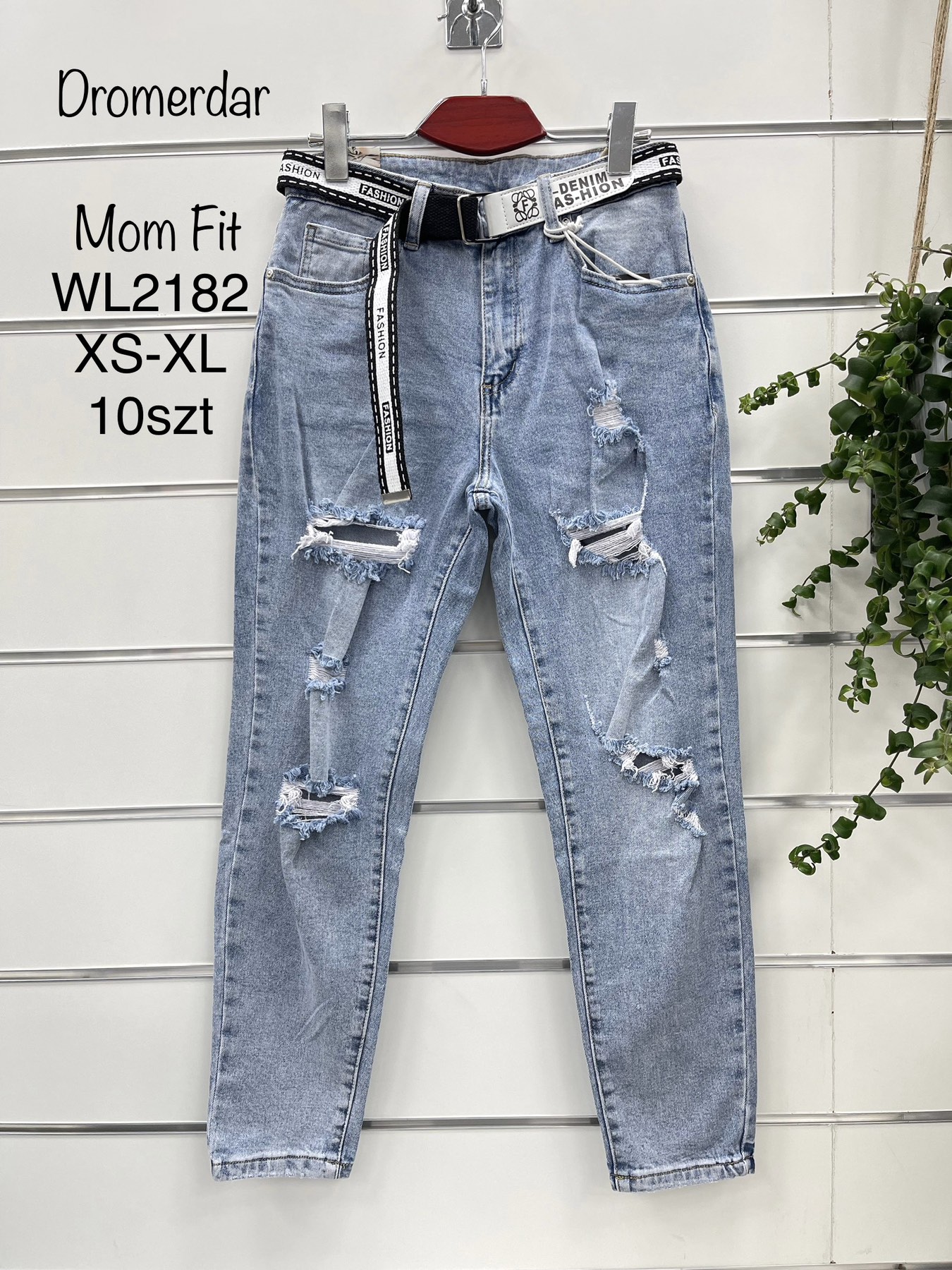 Spodnie  damska jeans  . Roz XS-XL. Paszka 10 szt . 1 Kolor .