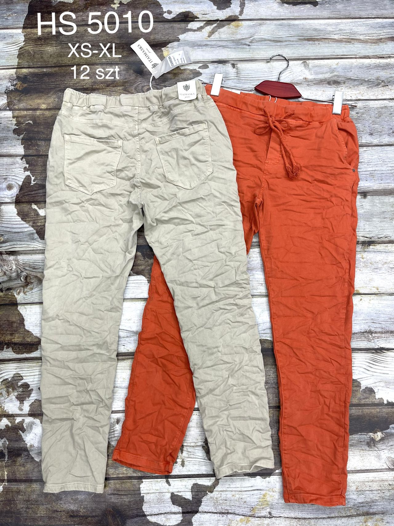 Spodnie damskie jeans Roz  XS-XL .  1 kolor . Paczka 12szt