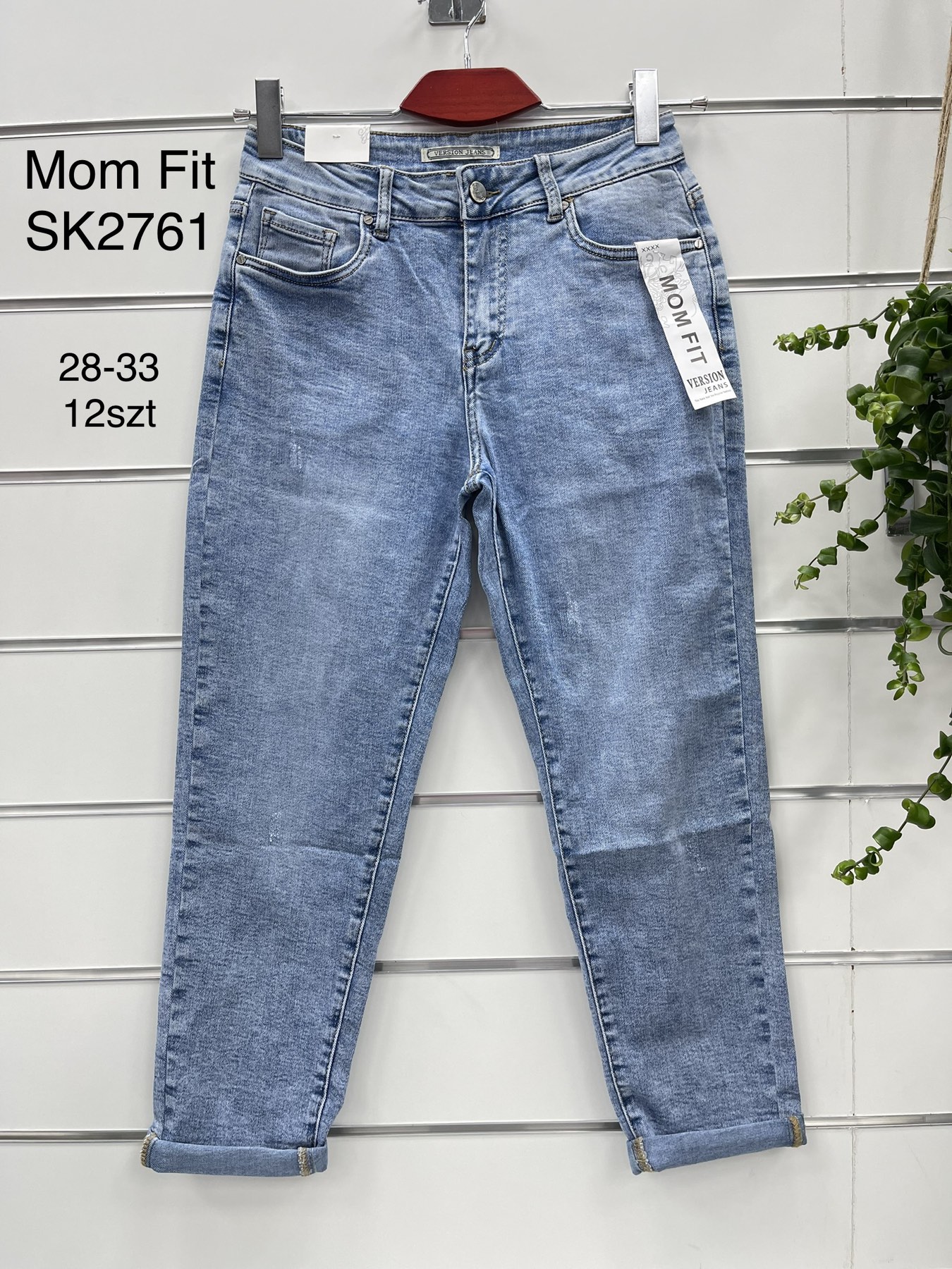 Spodnie  damskie jeans Roz 28-33.  1 kolor . Paczka 10szt