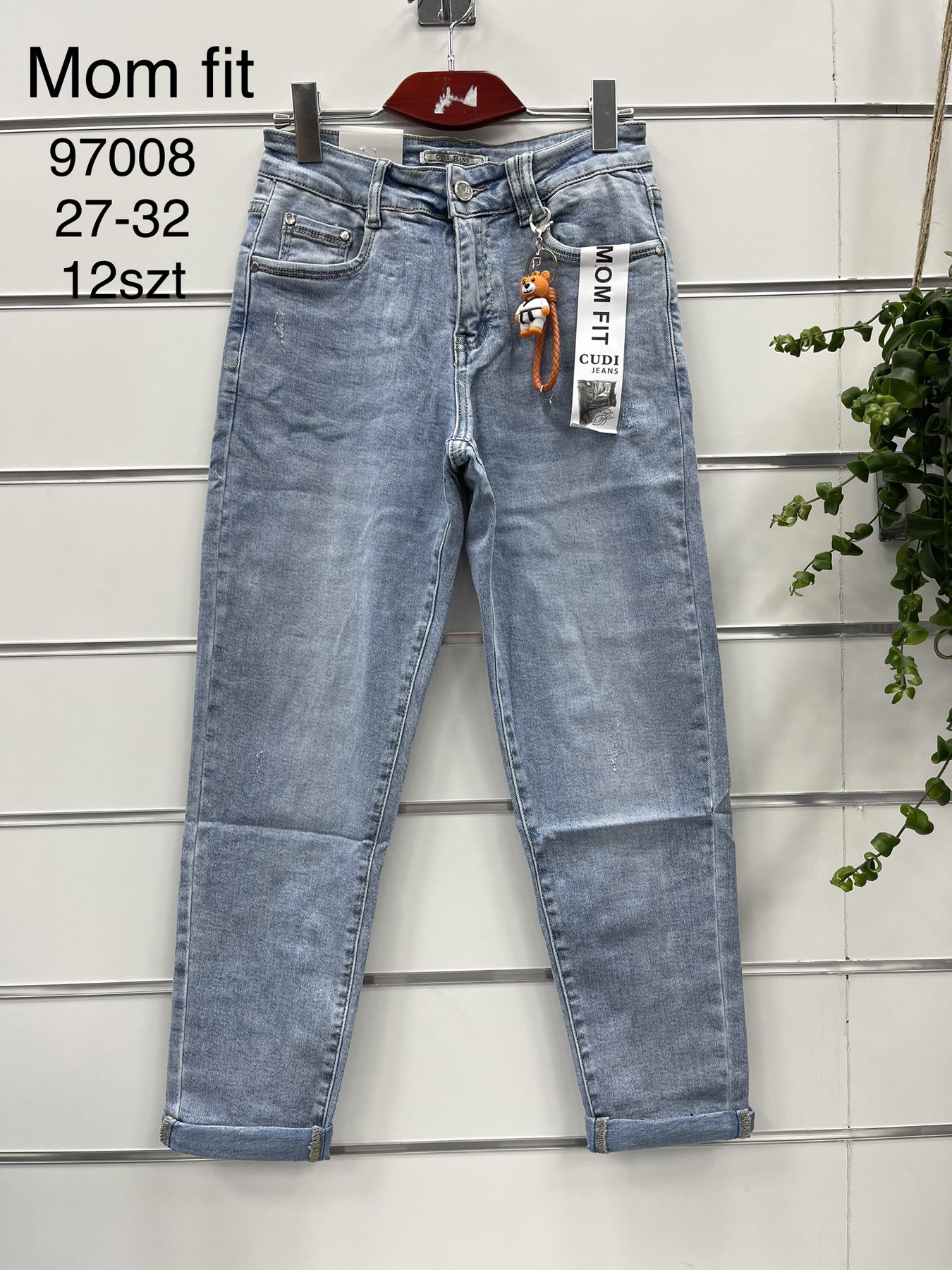 Spodnie  damskie jeans Roz 27-32.  1 kolor . Paczka 12szt