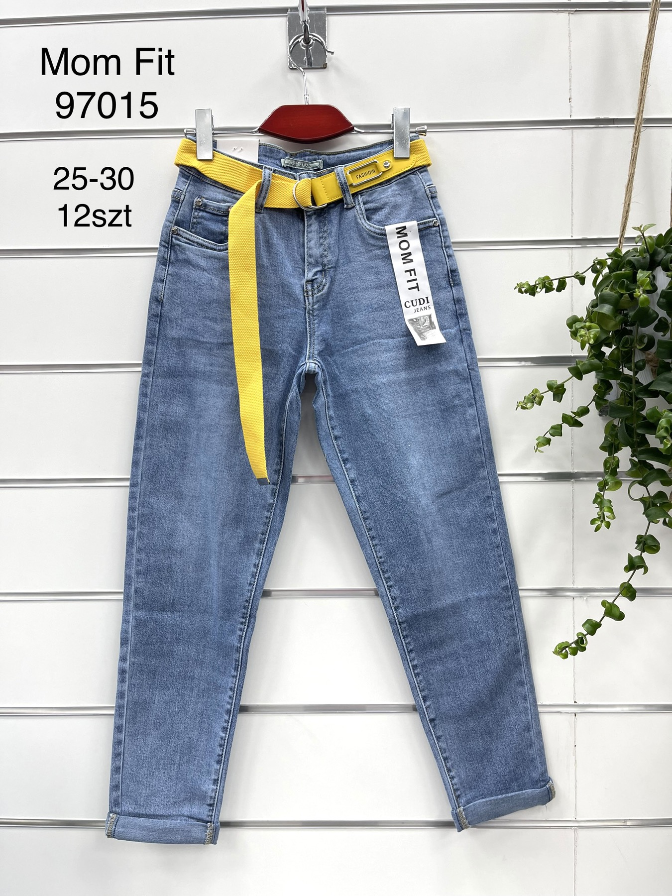 Spodnie damskie jeans Roz 25-30.  1 kolor . Paczka 12szt