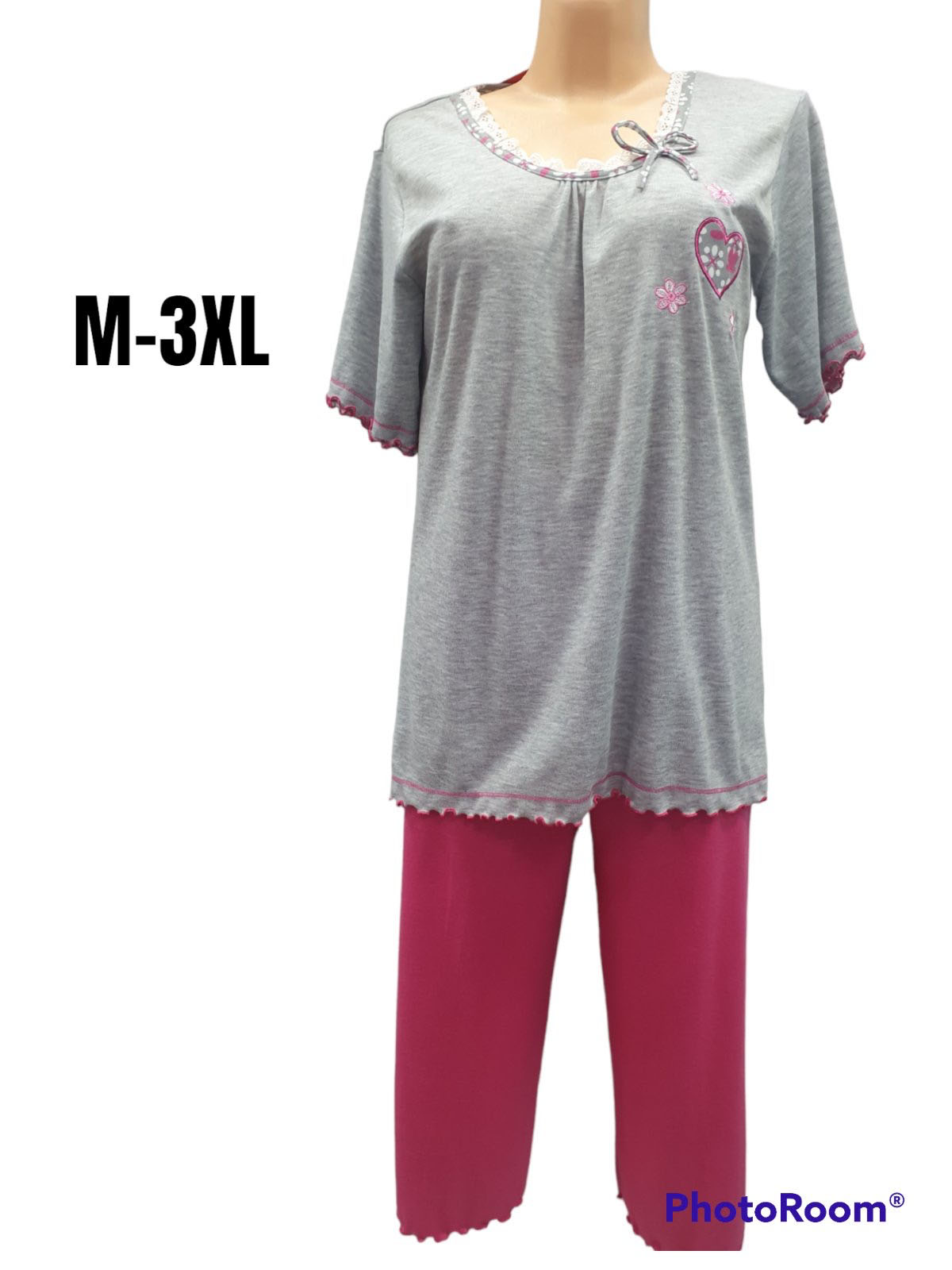 Pidżama damska Roz M-3XL, Mix kolor Paczka 12 szt