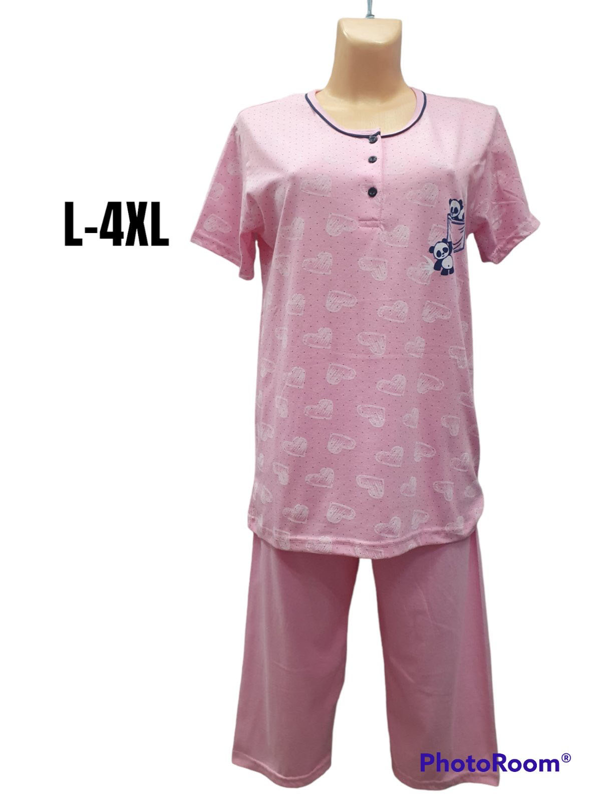 Pidżama damska Roz L-4XL, Mix kolor Paczka 12 szt