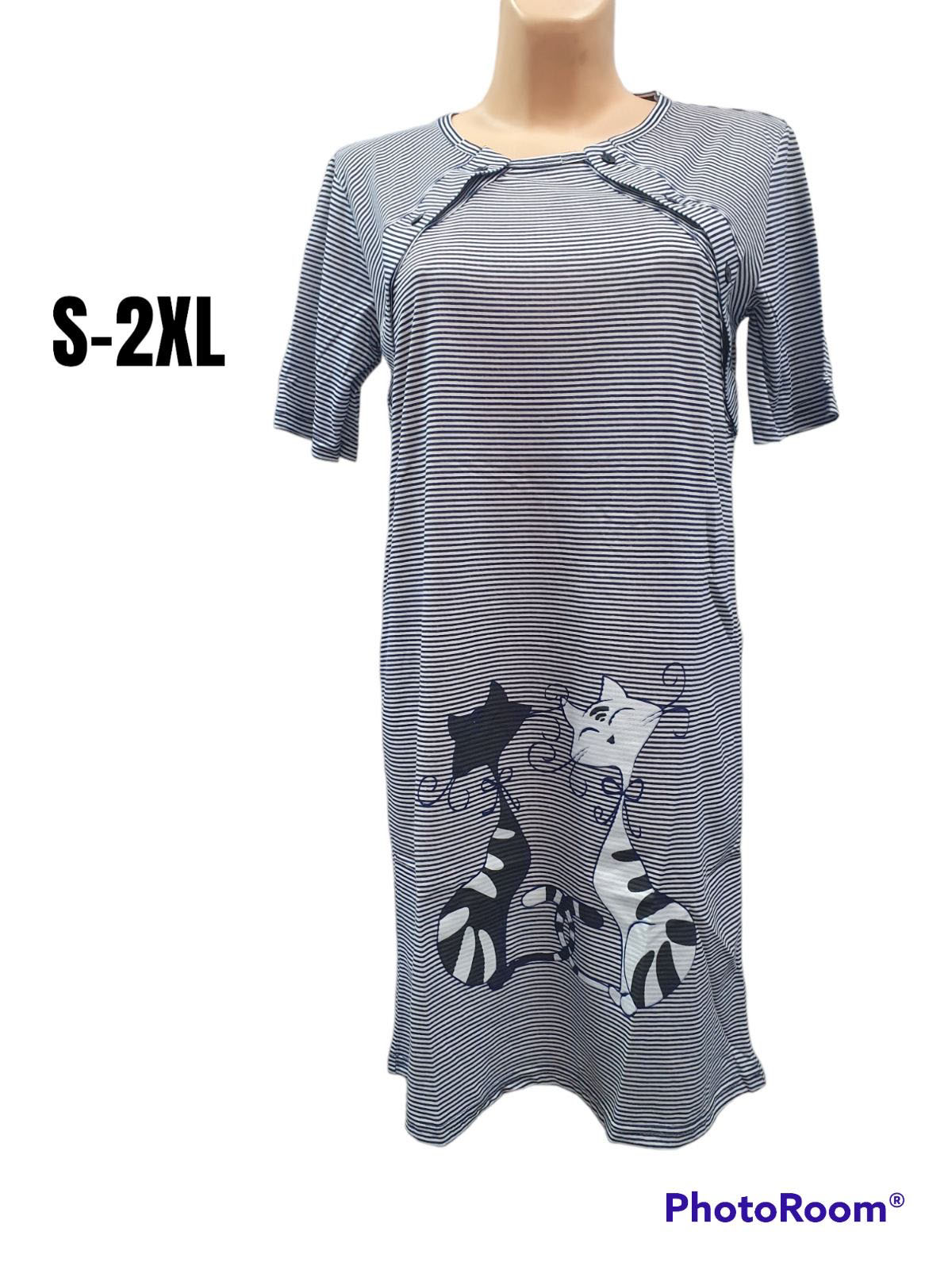 Koszula nocna damska Roz S-2XL, Mix kolor Paczka 12 szt