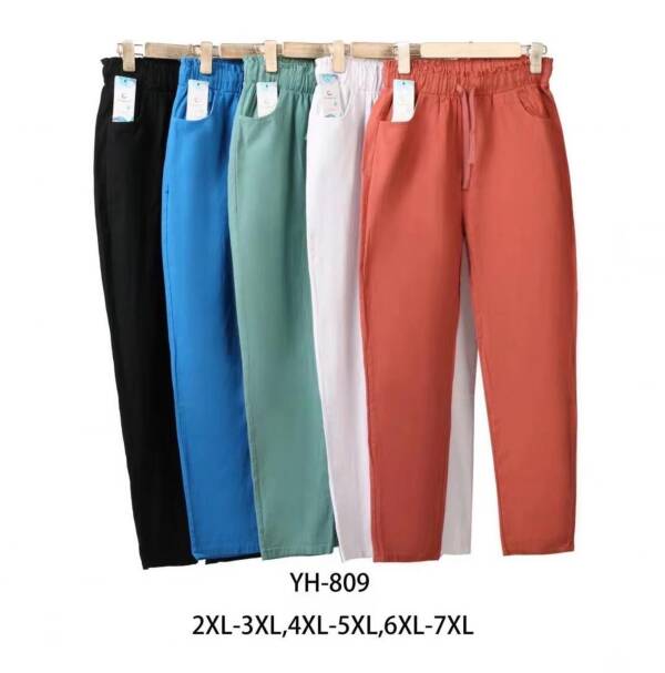 Spodnie damskie Roz 2XL-7XL, Mix kolor Paczka 15 szt