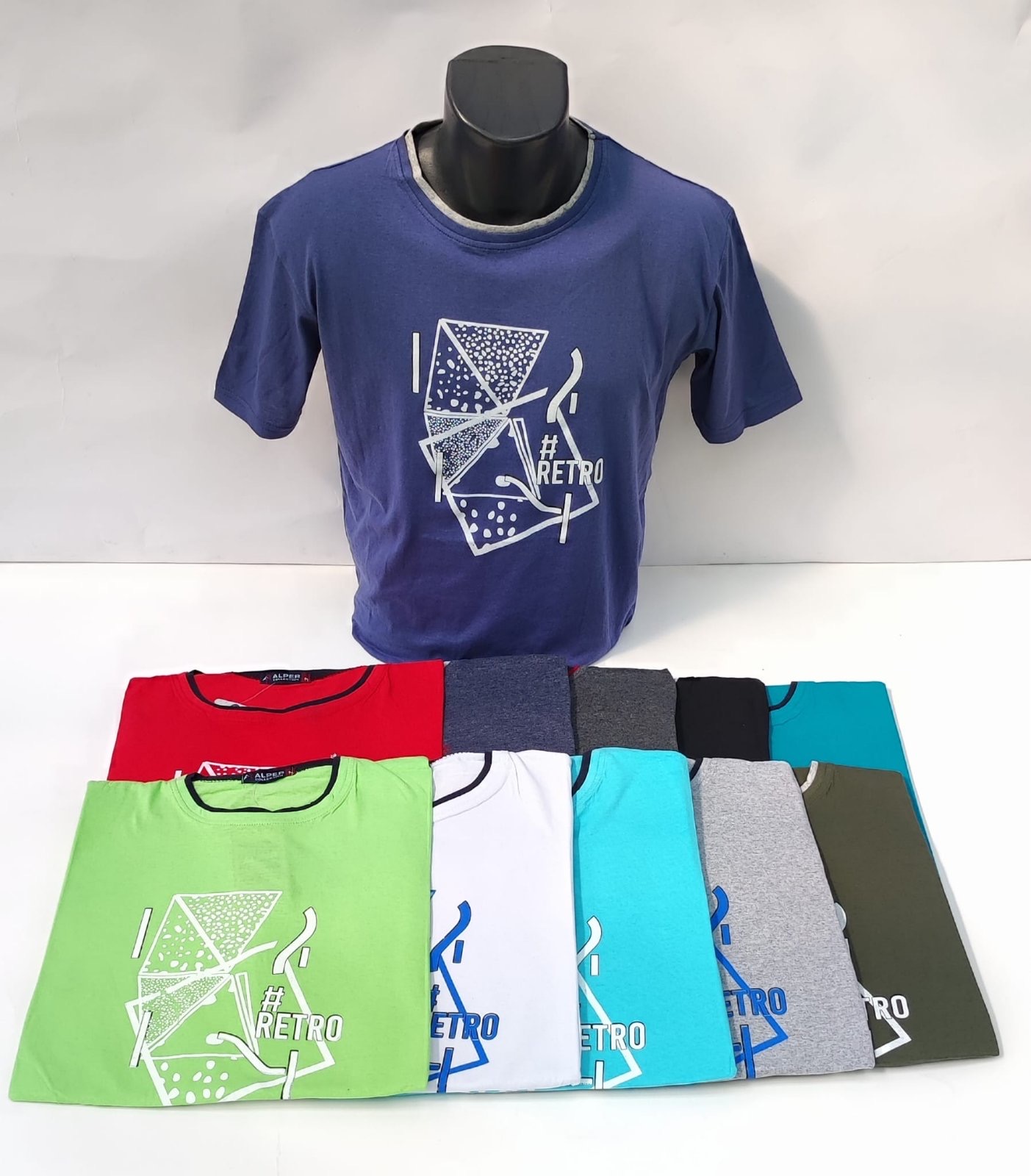 Koszulka męska  (Turecki product)  Roz M-2XL, Mix kolor Paczka 12 szt