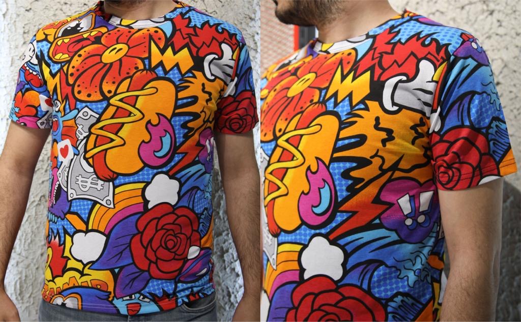 Koszulka męska (Turecki produkt)  Roz M-2XL, Mix kolor Paczka 8 szt