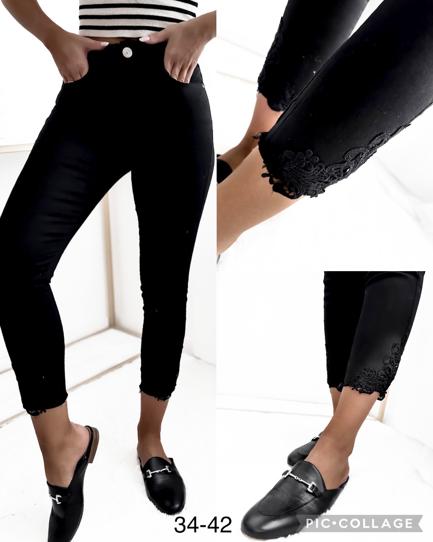 Spodnie damskie jeans Roz  384-42 .  1 kolor . Paczka 10szt