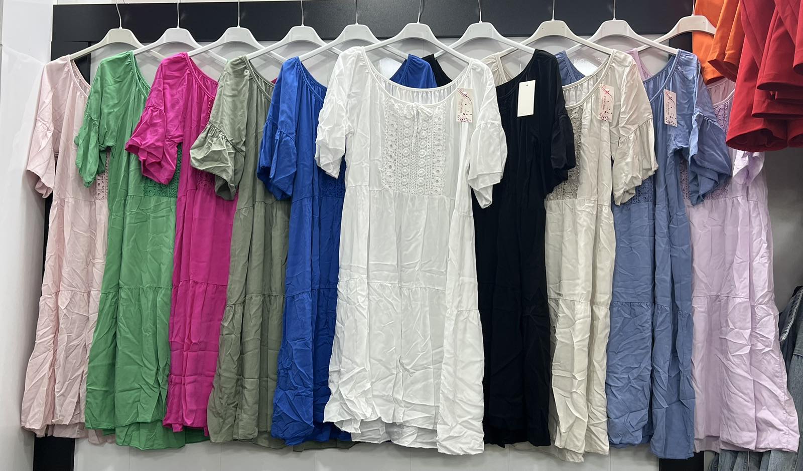 Sukienka  damska (Włoskie produkt) Roz S-2XL.1 kolor Paczka 5 szt