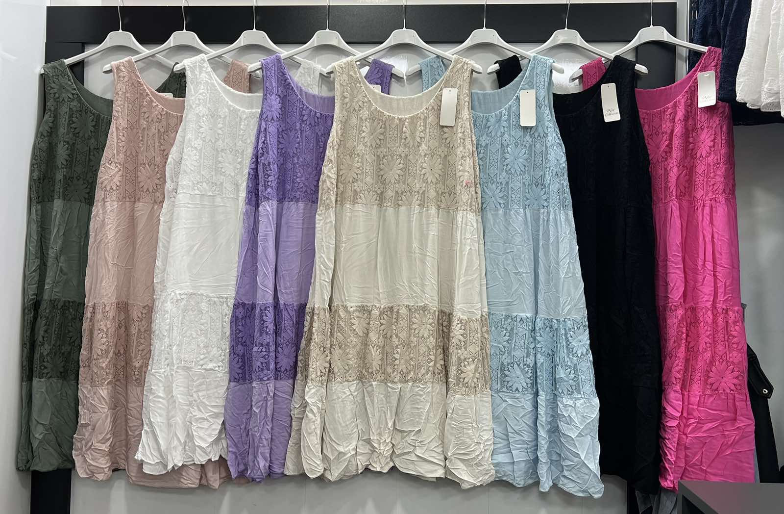 Sukienka  damska (Włoskie produkt) Roz S-2XL.1 kolor Paczka 5 szt