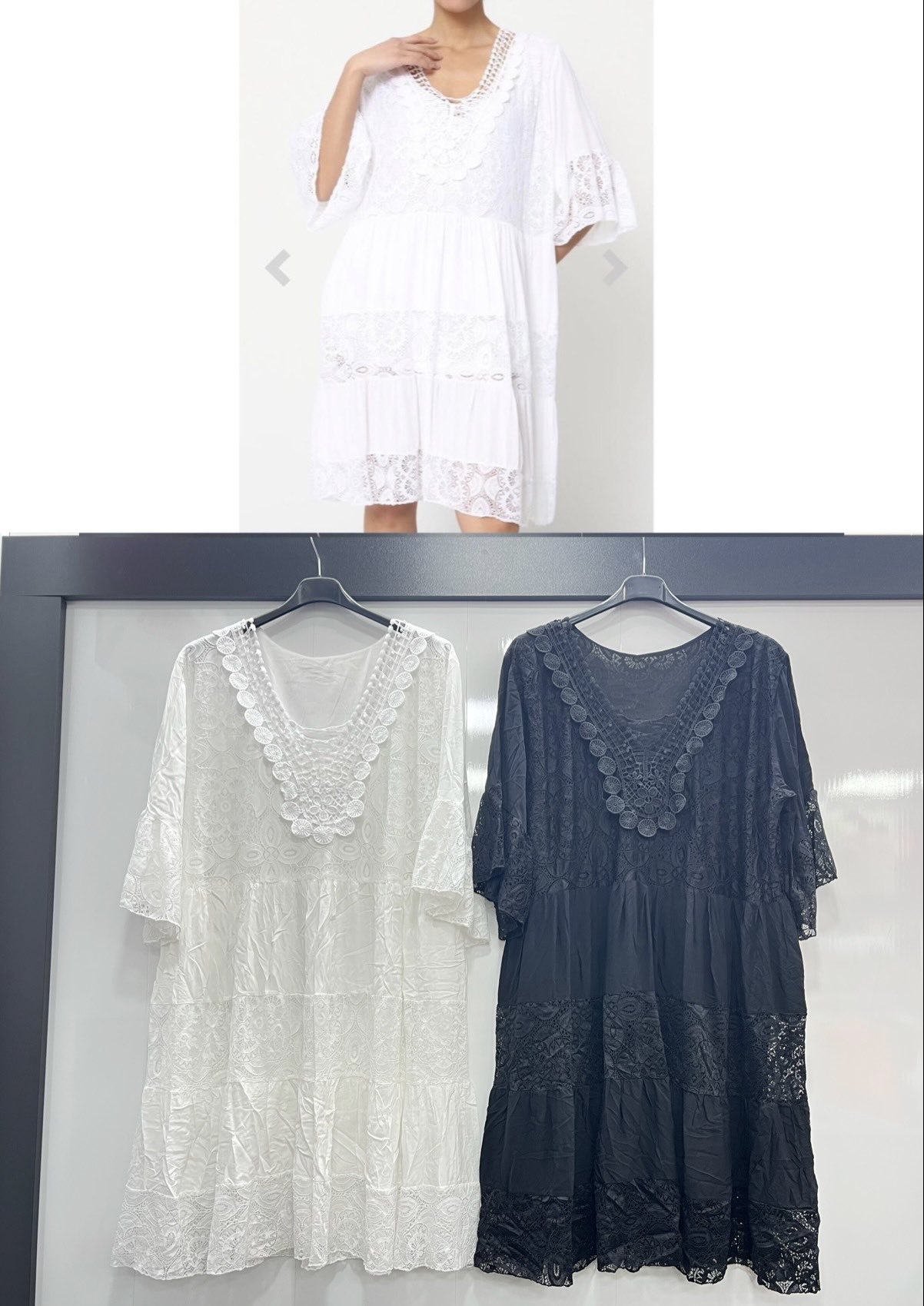 Sukienka  damska (Włoskie produkt) Roz S-2XL.1 kolor Paczka 5 szt