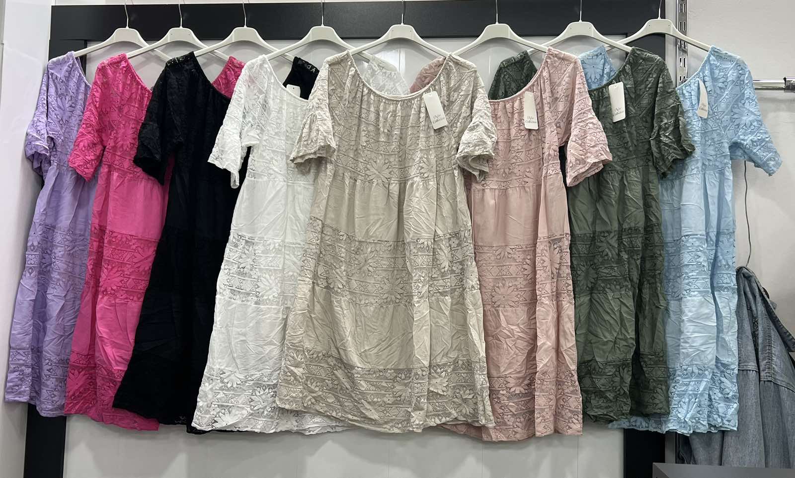 Sukienka  damska (Włoskie produkt) Roz S-2XL.1 kolor Paczka 5 szt