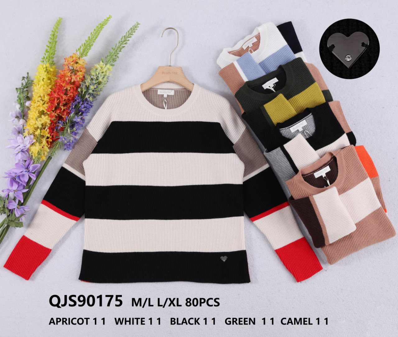 Swetry damska (Francja produkt) Roz M/L-L/XL Mix kolor. Paszka 10 szt