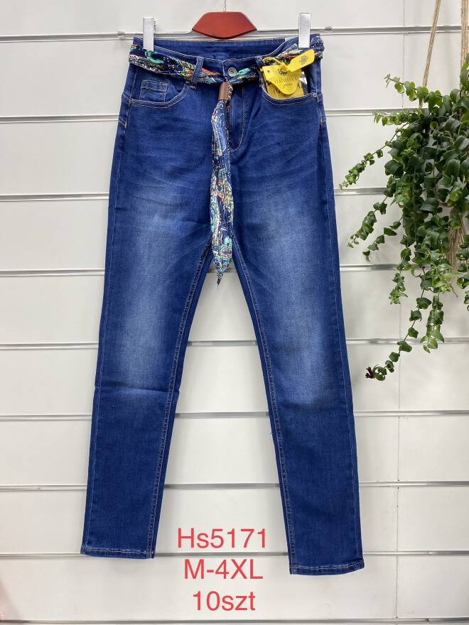 Jeansy Damskie Roz M-4XL,1 Kolor Paczka 10 szt