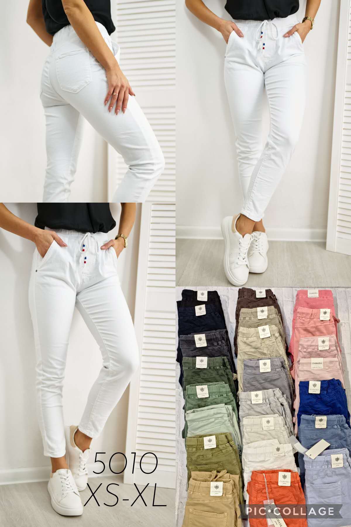 Spodnie  damskie jeansy roz 34-42 .1 kolor. Paszka 12szt