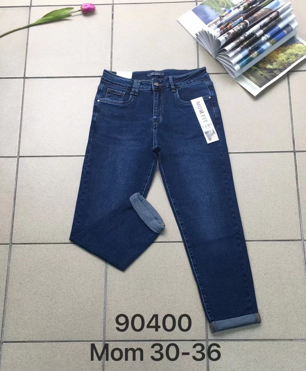 Spodnie damskie jeans Roz  30-36 .  1 kolor . Paczka 10szt