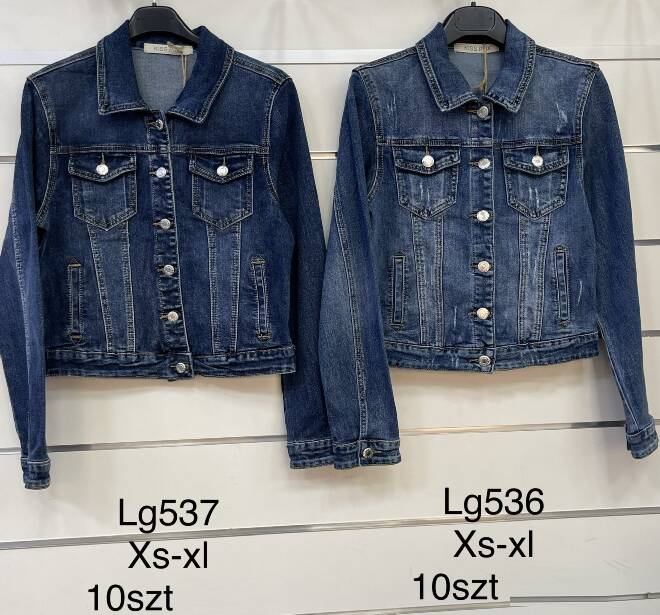 Kurtki damskie jeansy Roz XS-XL,1 Kolor Paczka 10 szt