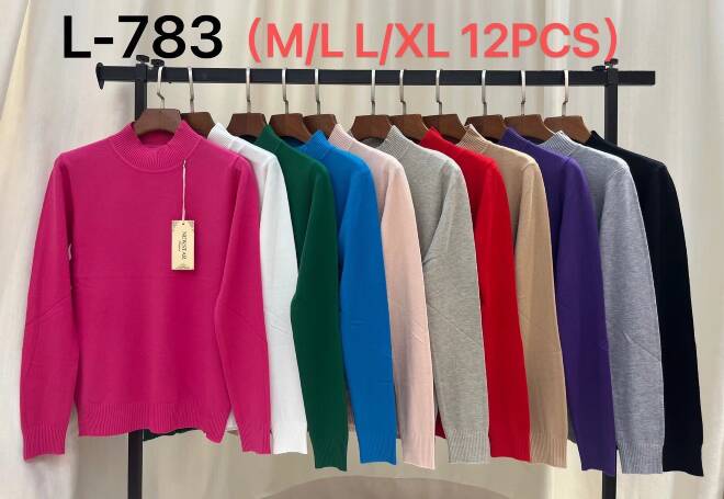Swetry damskie Roz M/L-XL/XXL, Mix kolor Paczka 12 szt